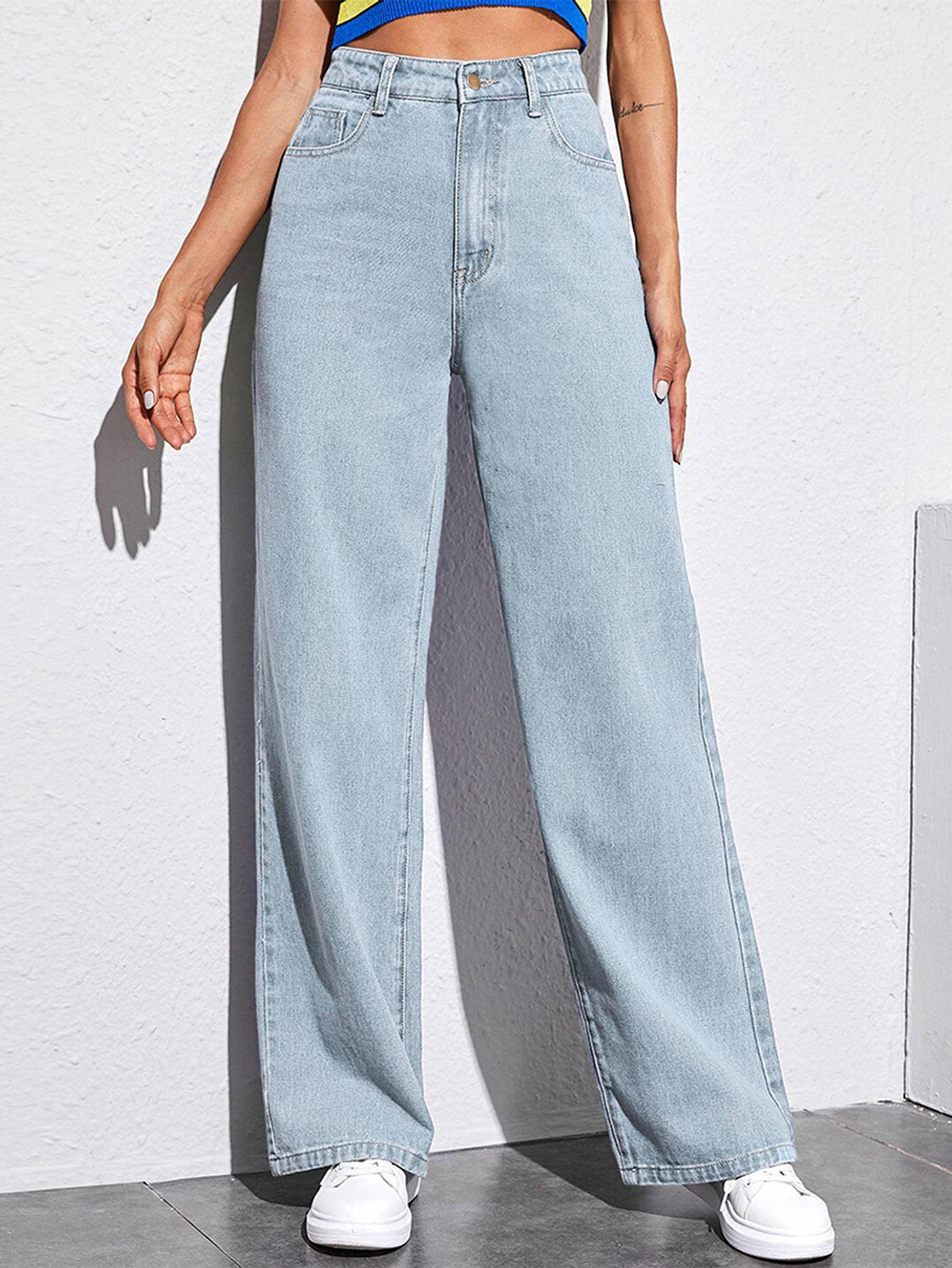 Image of Zuya Women Regular High Rise Blue Jeans