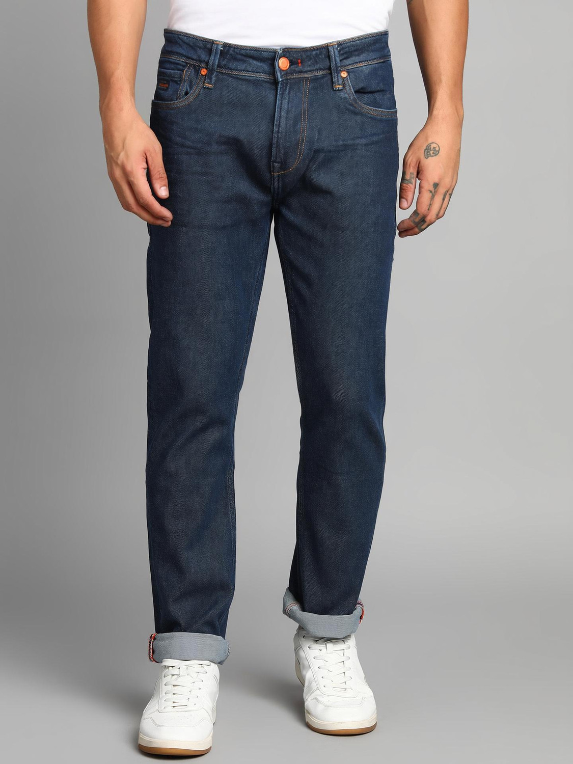 KILLER Straight Fit Men Dark Blue Jeans
