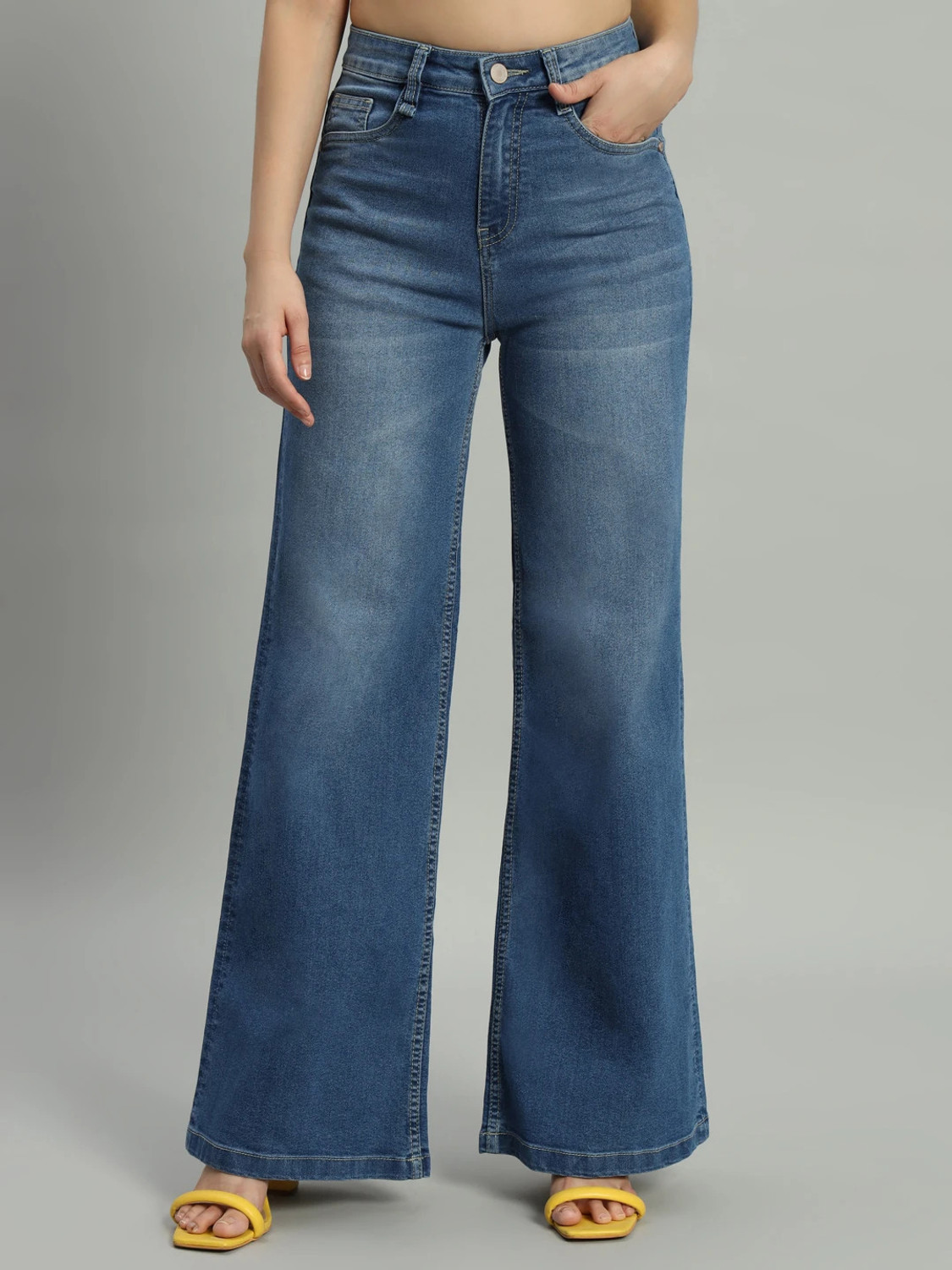 Image of Zuya Women Regular High Rise Blue Jeans