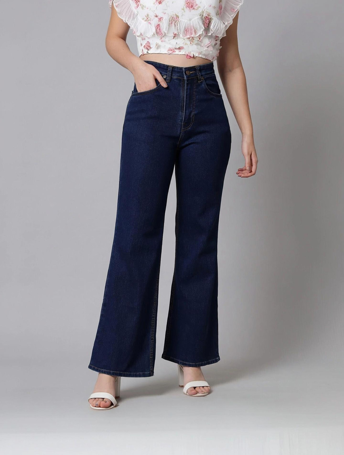 GUTI Flared Women Blue Jeans