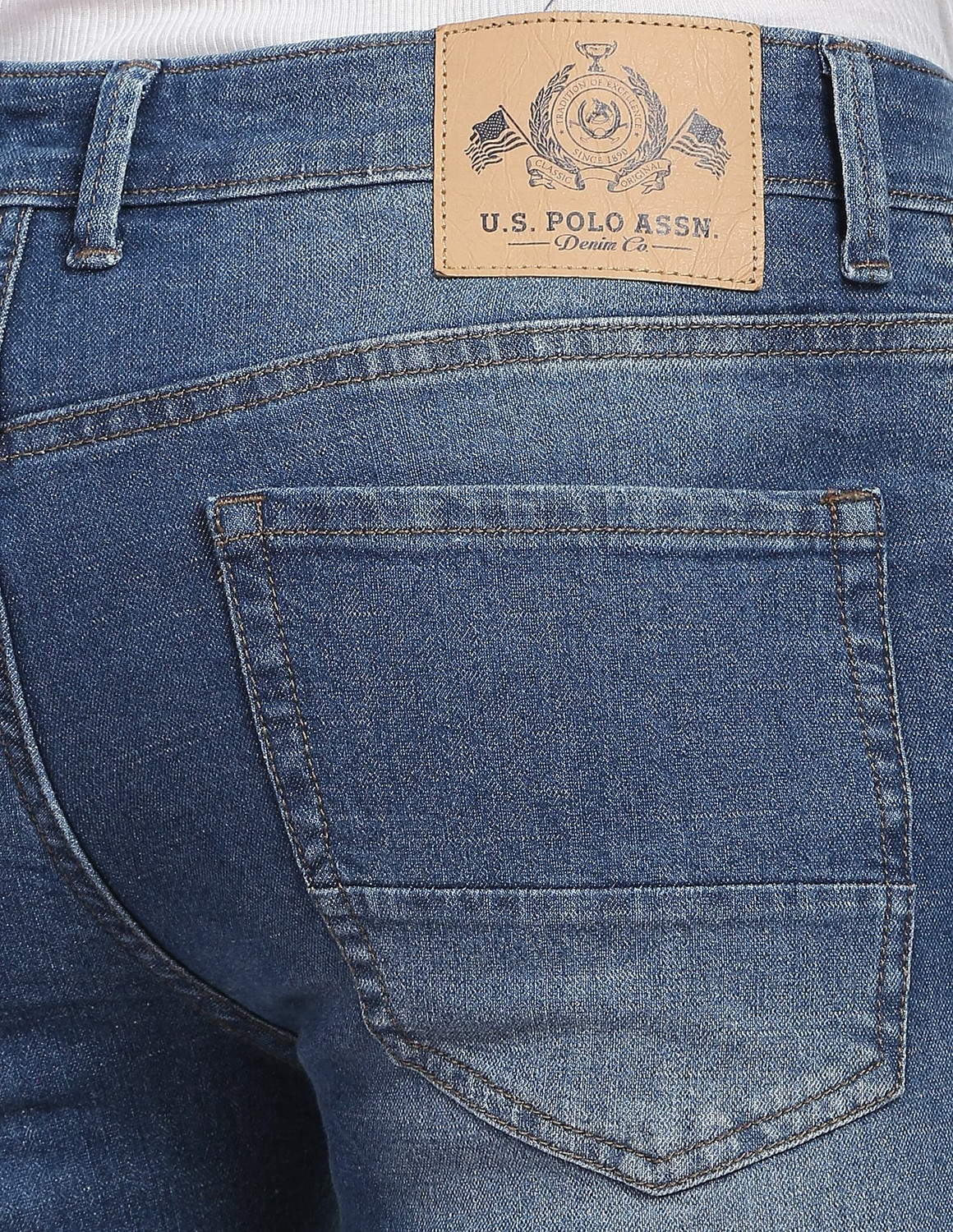 Image of U.S. POLO ASSN. Skinny Men Blue Jeans