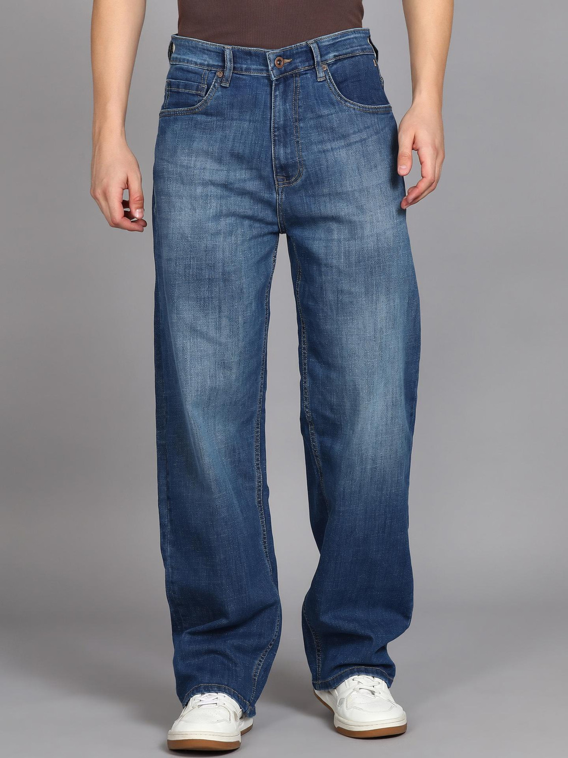 mufti loose fit men blue jeans