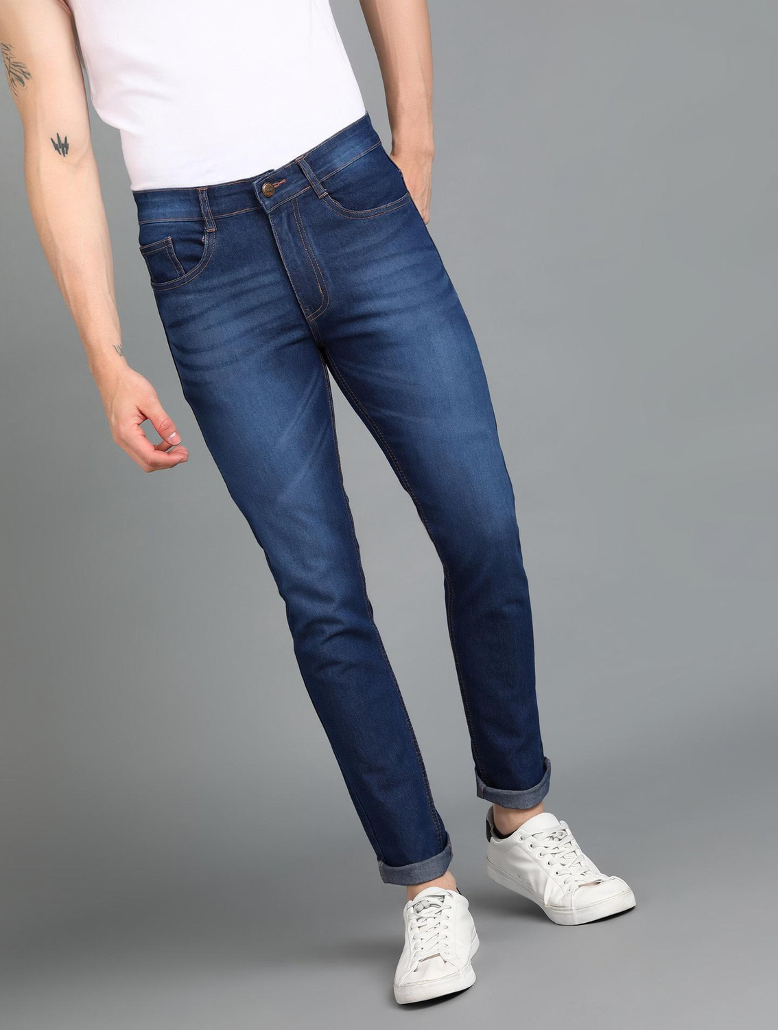 Urbano Fashion Slim Men Dark Blue Jeans