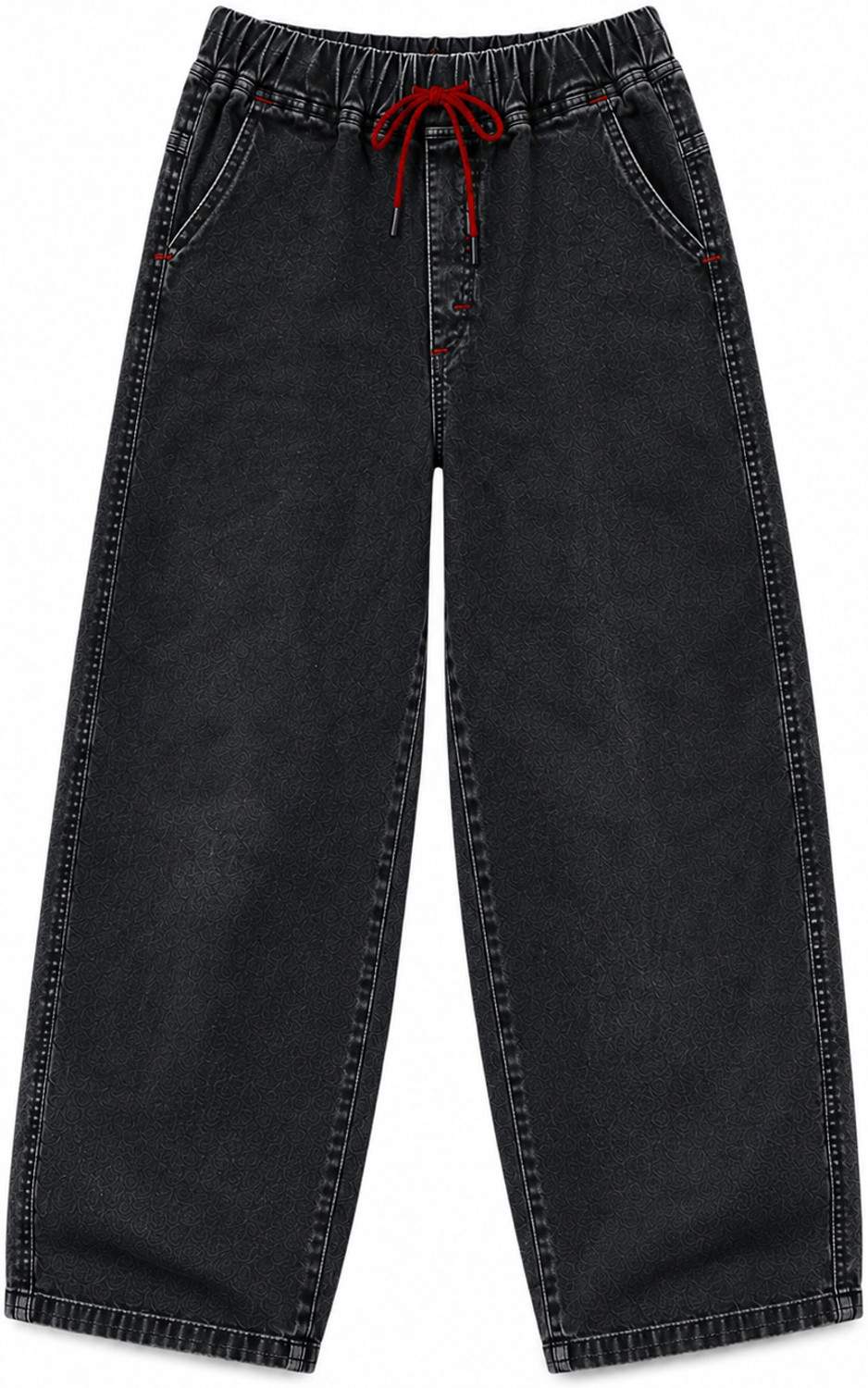 Image of ARTVISION Boys Loose Fit Mid Rise Dark Grey Jeans