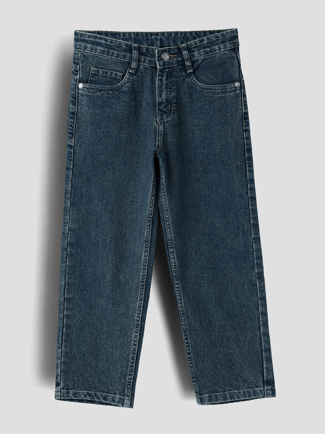 Image of ARTVISION Boys Loose Fit Mid Rise Dark Grey Jeans