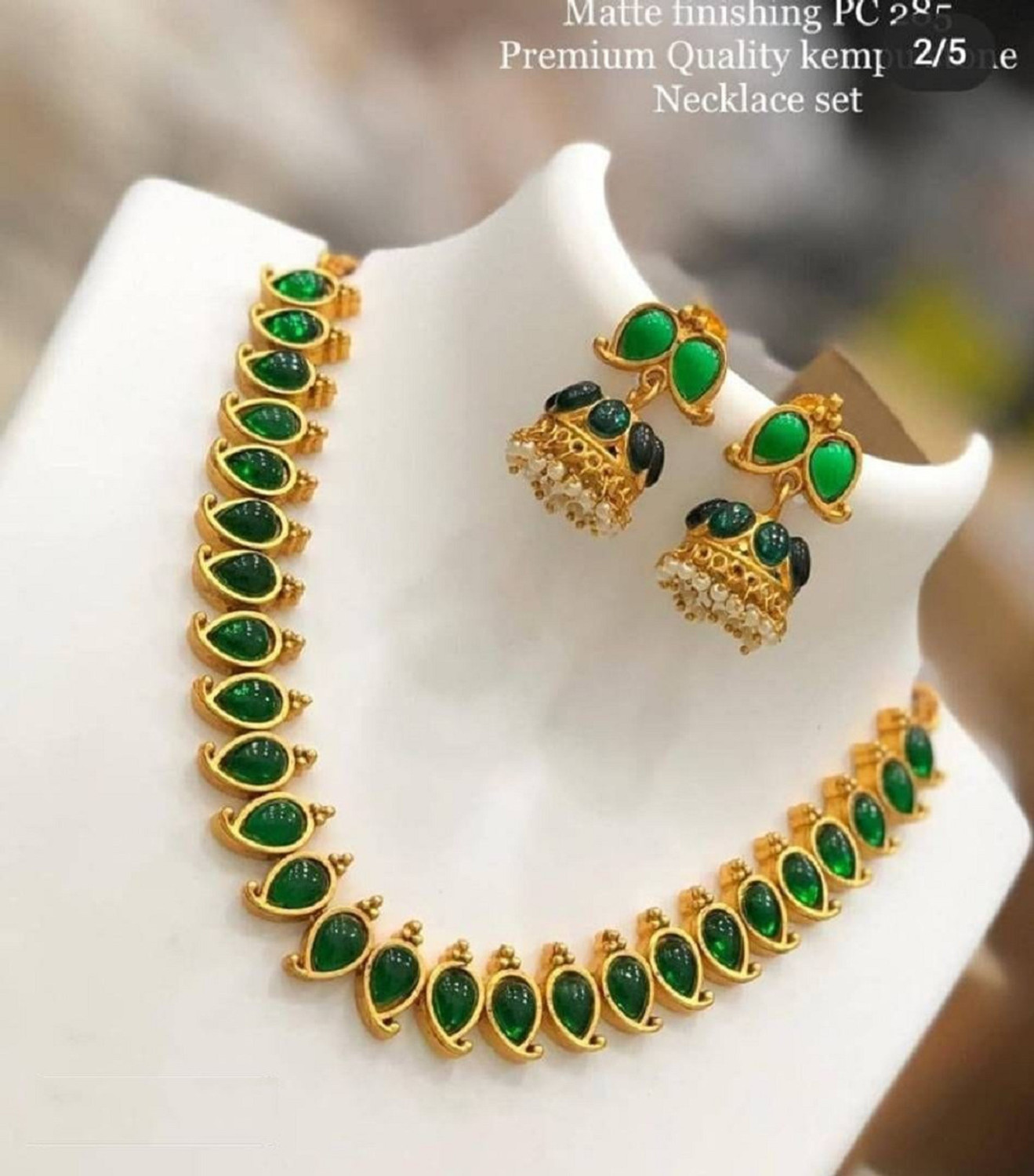 Image of RRSaless Brass Gold-plated Gold Jewel Set (Pack of 2)