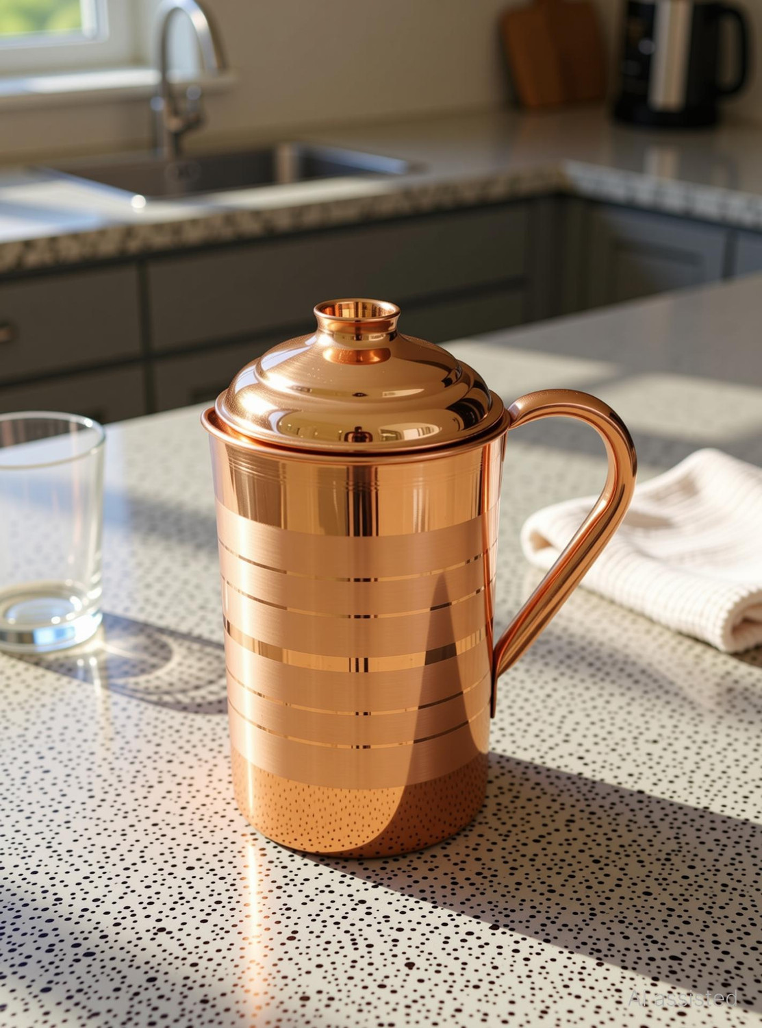Image of VADIK 2 L Copper Water Jug