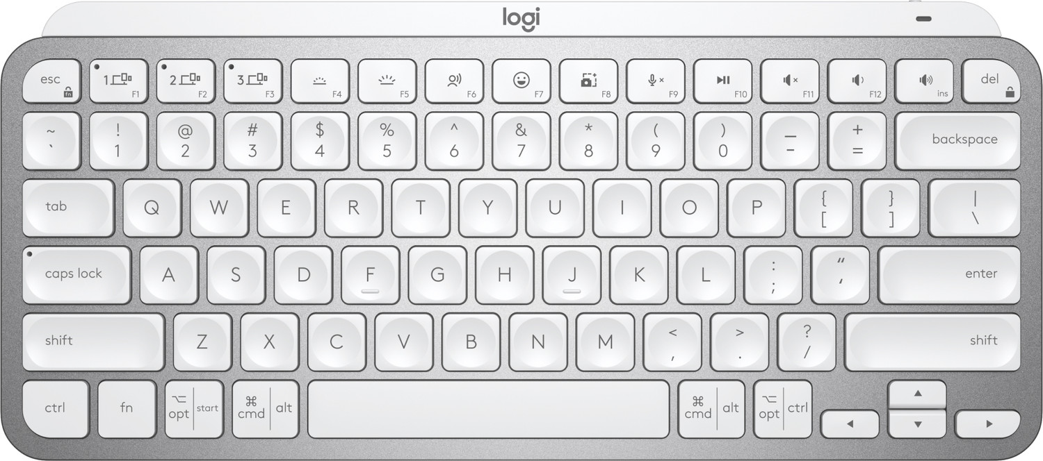 Logitech MX Keys Mini Bluetooth Keyboard – Backlit Metal, USB‑C, Mac