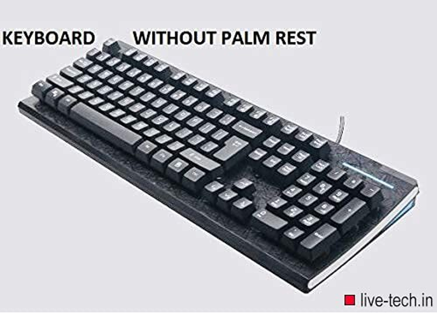 Image of Live Tech KB03 Wired USB Standard Gaming Keyboard Compatible with Desktop, Laptop, Mac (Black)