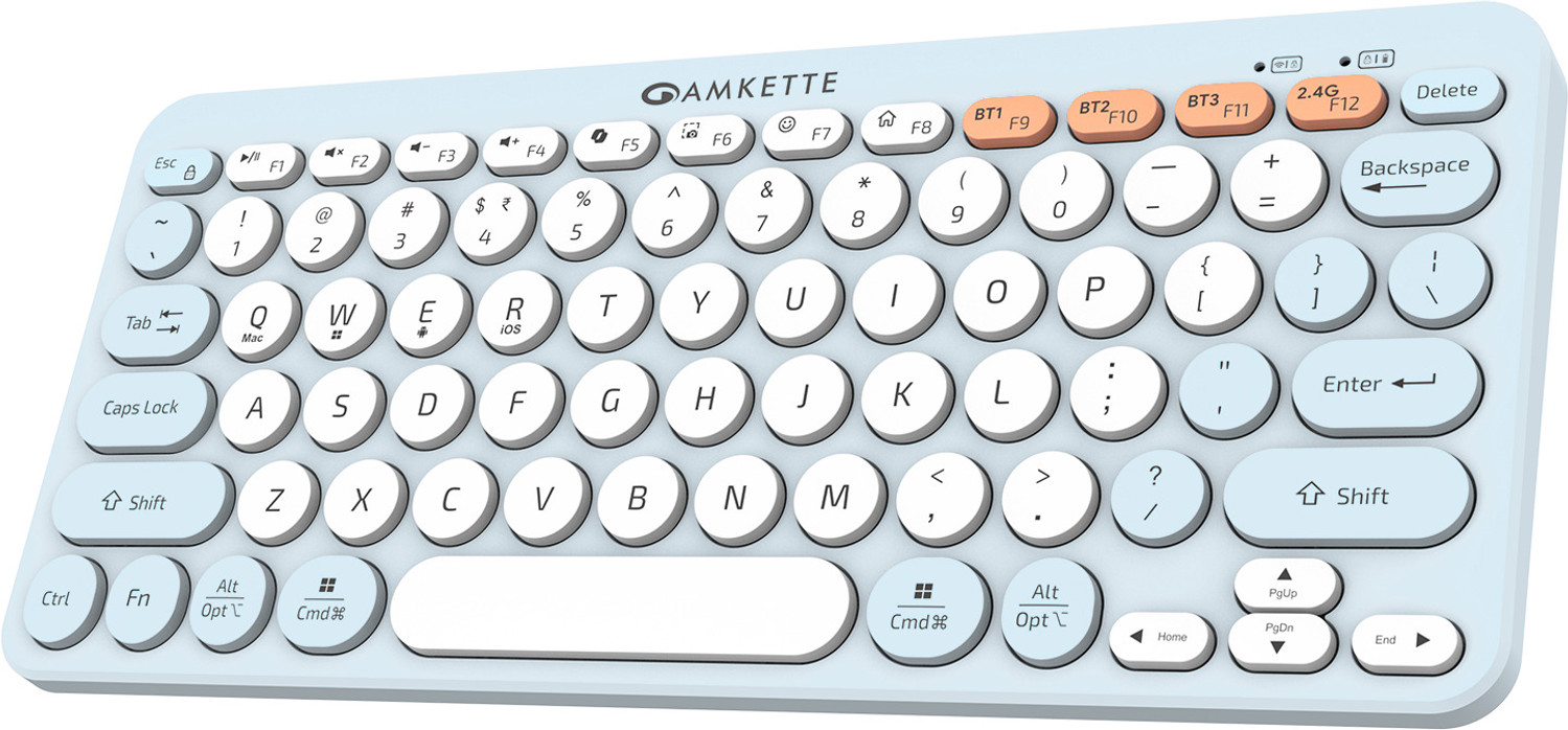 AMKETTE Optimus 4 in 1 Compact Bluetooth, Wireless Handheld Laptop Key
