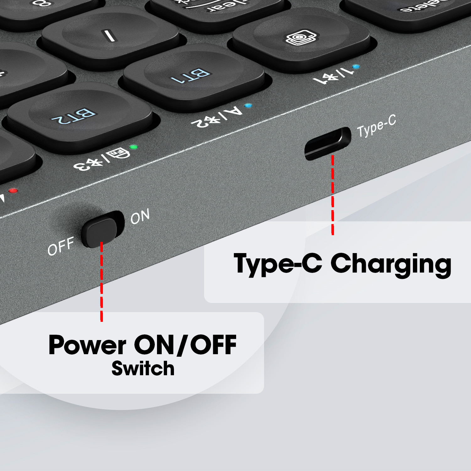 Image of ZEBRONICS Zeb K5001MW Bluetooth 5.0 keyboard for Mac, Windows, Android, Upto 3 connections Bluetooth Standard Multi-device Keyboard Compatible with Desktop, Laptop, Mac multimedia keys