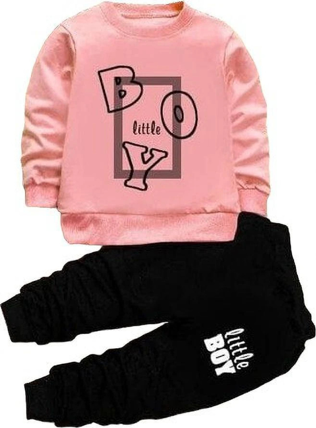 Image of Kirshi Boys Casual T-shirt Pant (Pink)