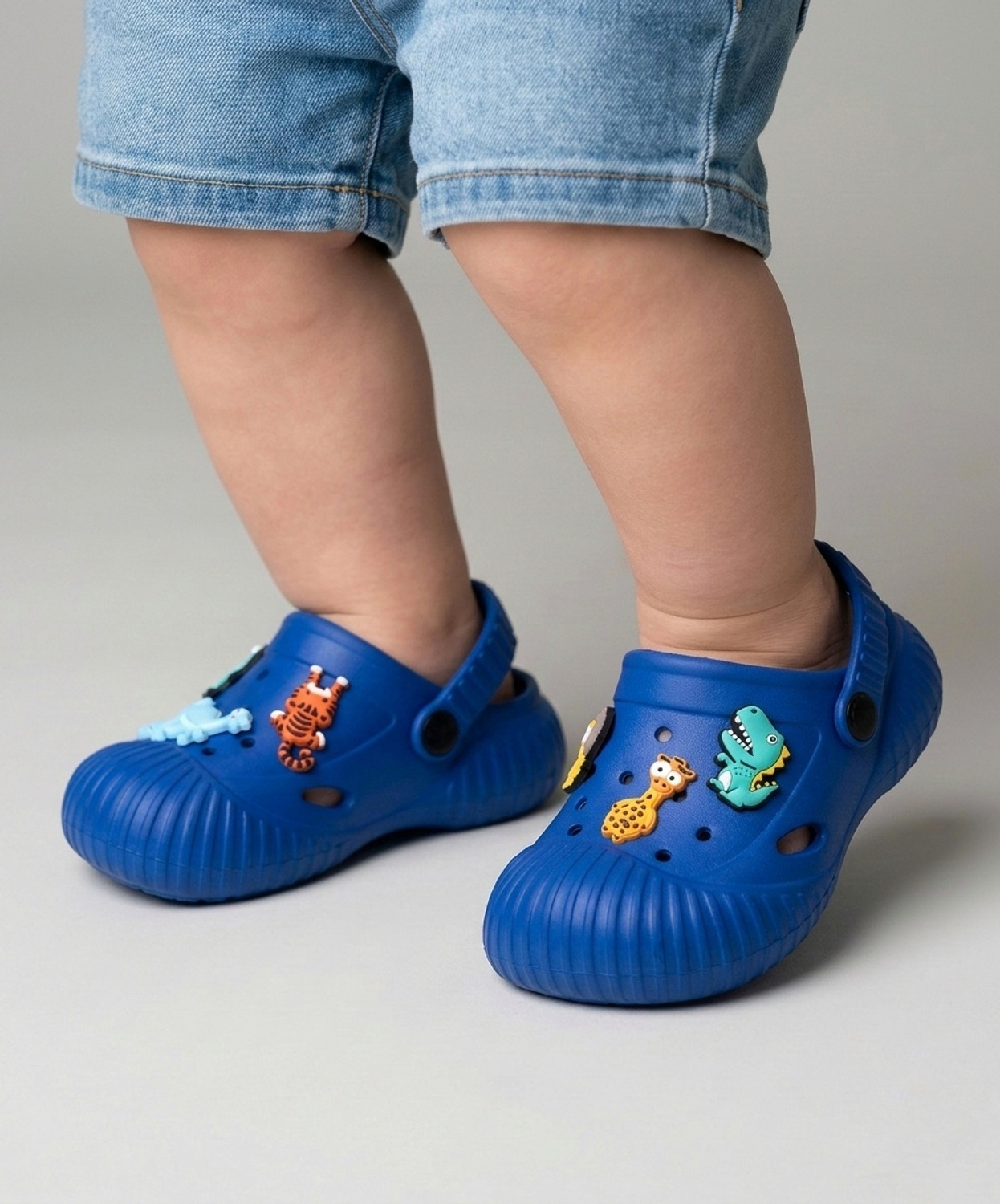 Image of Action Plus Motu Patlu Slip-on Clogs For Boys & Girls (Blue , 6-7 Years)