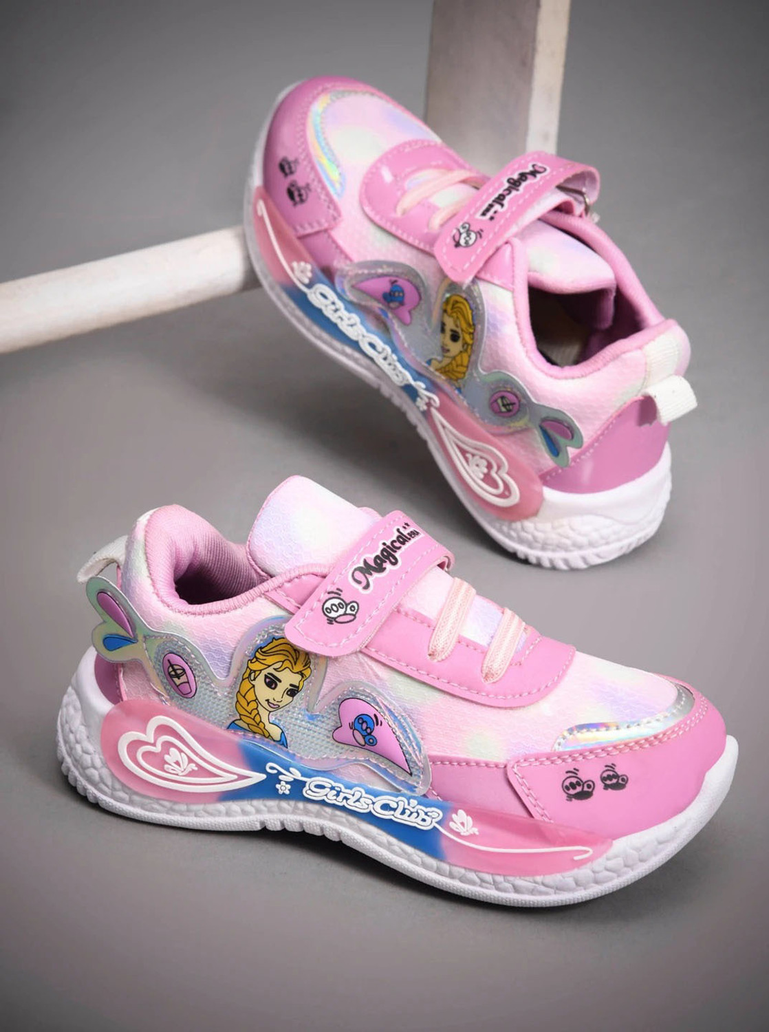 Image of K' Footlance Lace Running Shoes For Girls (Black, 10-11 Years)
