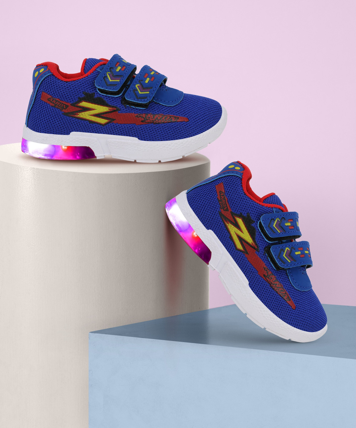 Girls velcro running online shoes