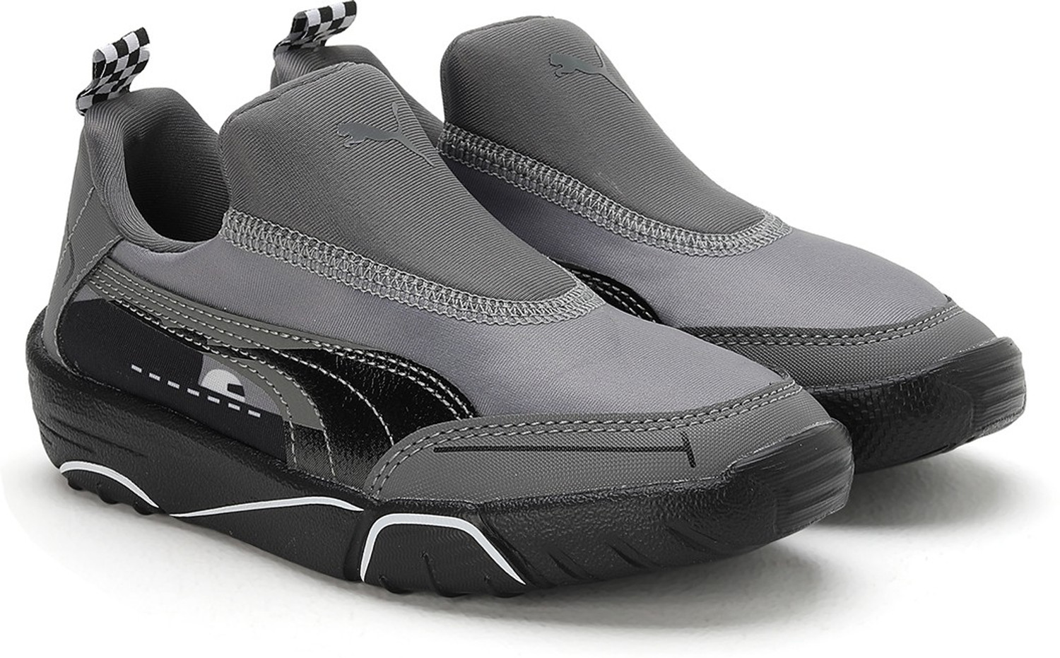 PUMA Boys Girls Slip on Sneakers Grey Price History