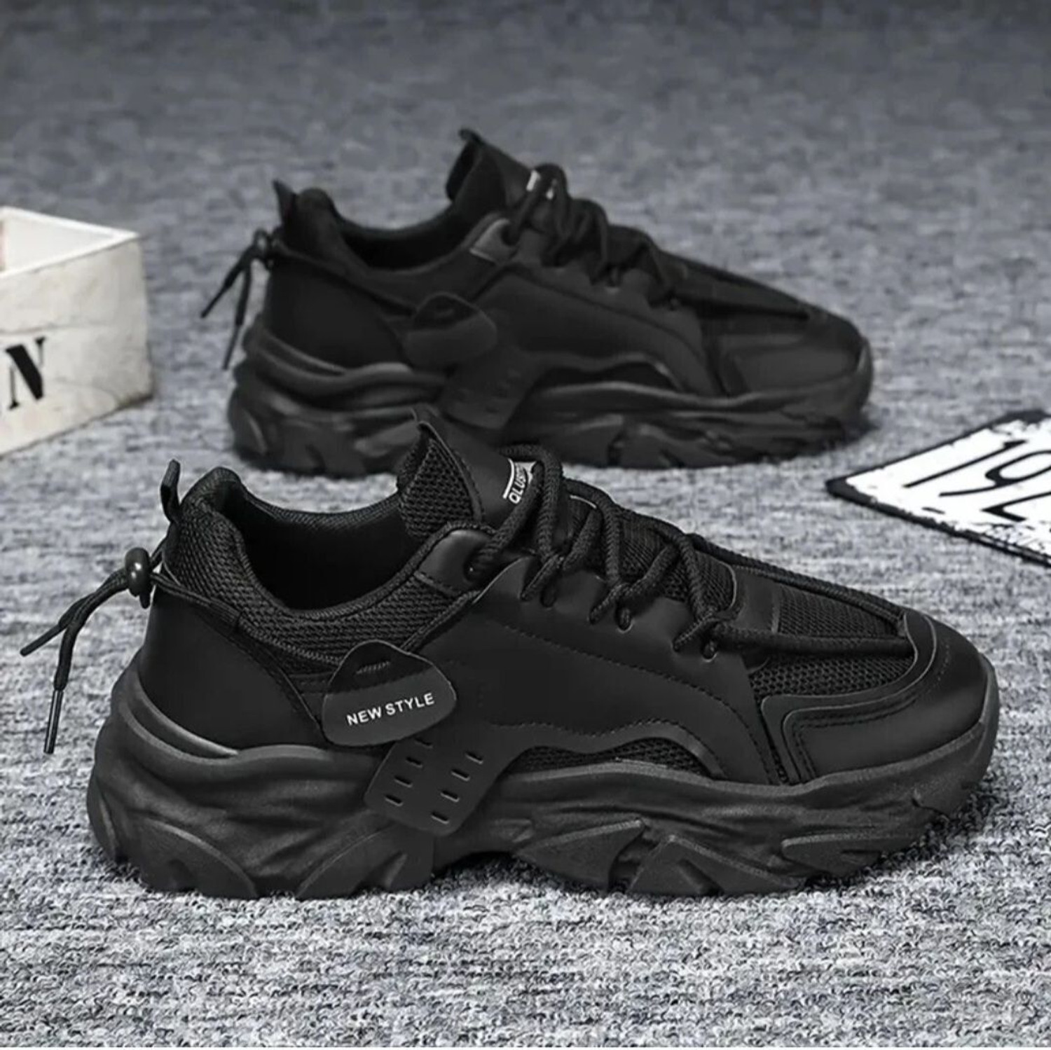 Image of K' Footlance Lace Running Shoes For Girls (Black, 10-11 Years)