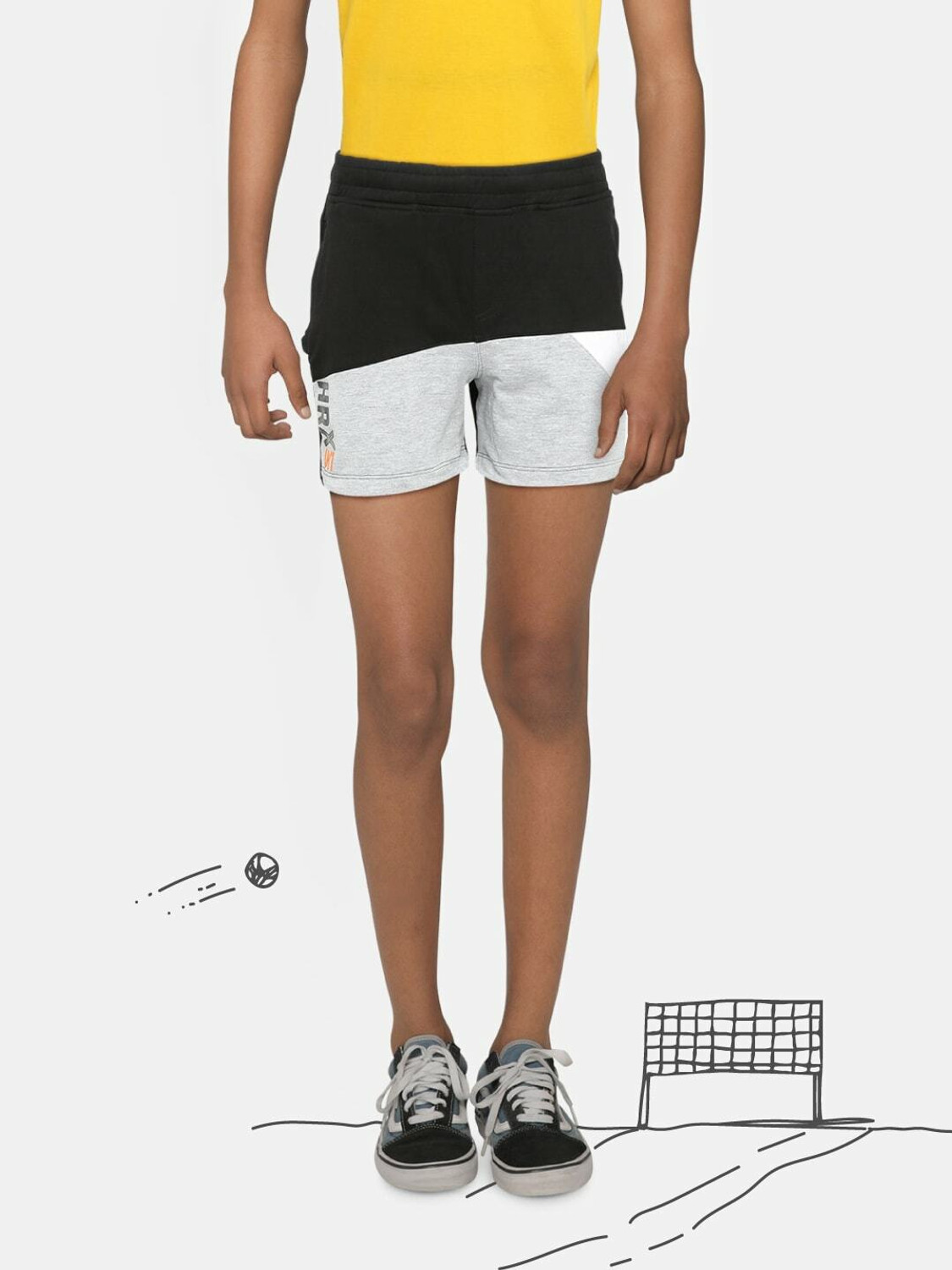 HRX by Hrithik Roshan Short For Boys Sports Solid Pure Cotton