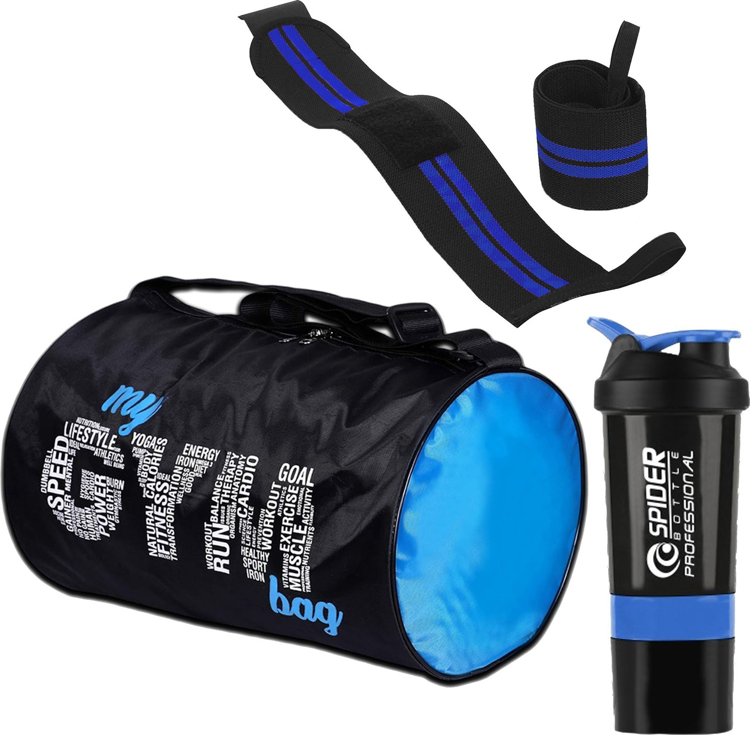 Image of PKN FIT 20KG Adjustable Dumbbell KIT with Plates and Rod Pair Fitness Accessory Kit Kit