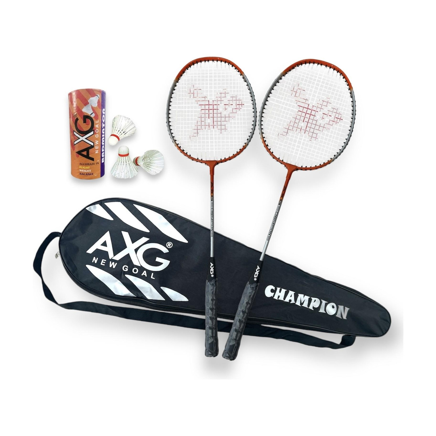 Image of Airic Isometric Blaster Staunch with 3 Feather Shuttles, Net and Cover Badminton Kit