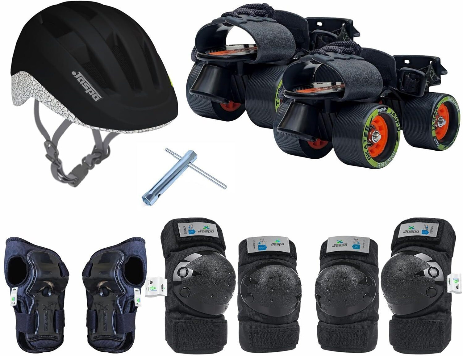 Jaspo Insane Pro Adjustable Roller Blade Skates Suitable for Age Group (6-14 Years) Skating Kit