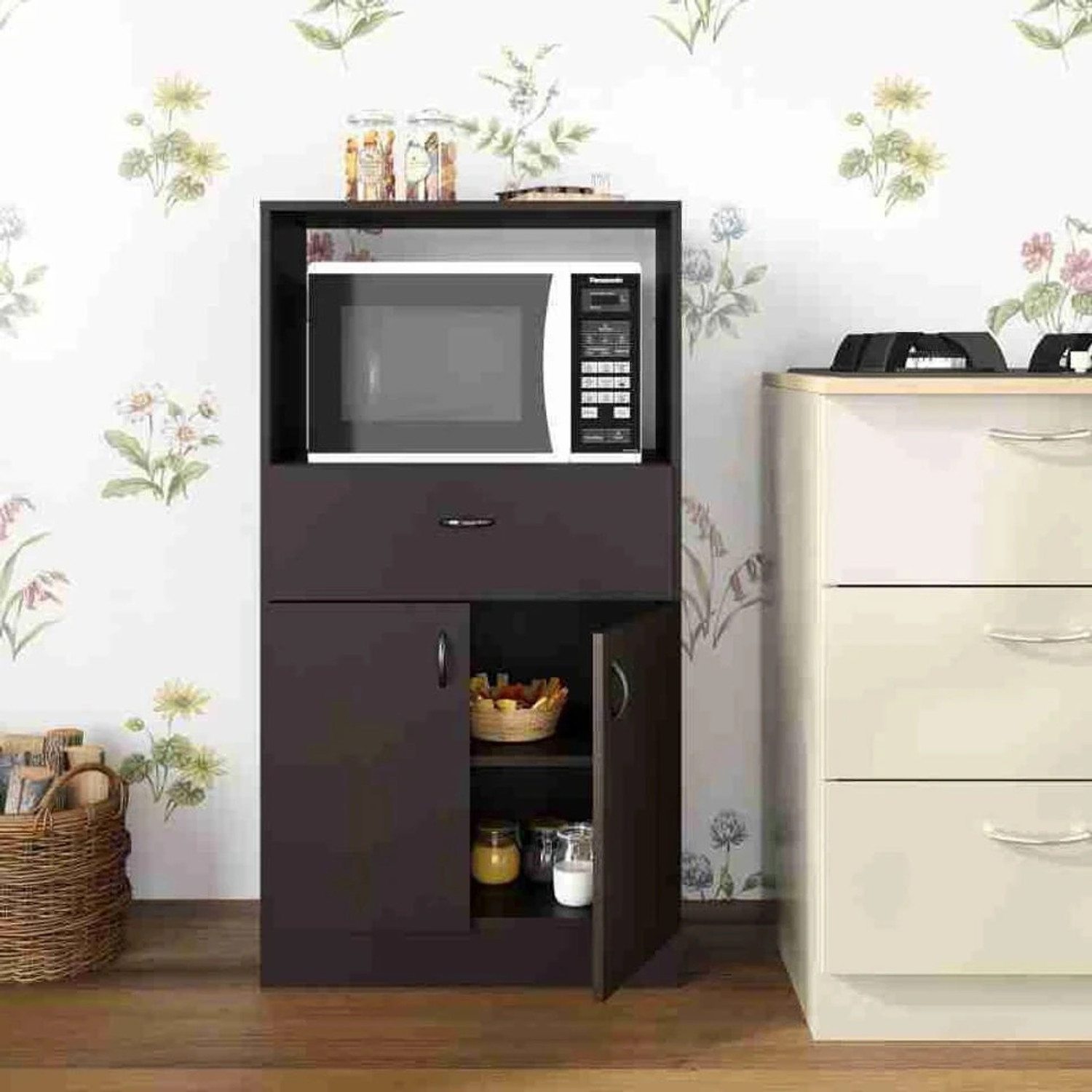 Image of TUNEHOME Metal Kitchen Cabinet (Finish Color - SILVER, DIY(Do-It-Yourself))