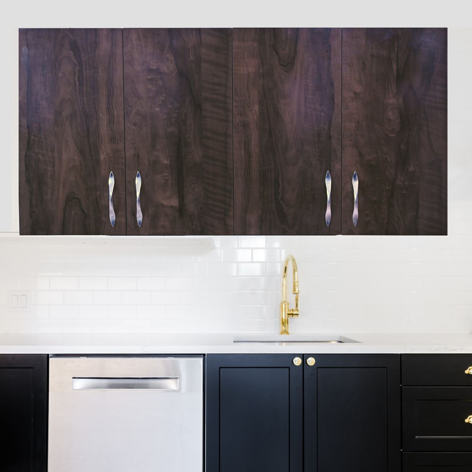 Image of RK Modular Furniture Engineered Wood Kitchen Cabinet (Finish Color - brown, Pre-assembled)