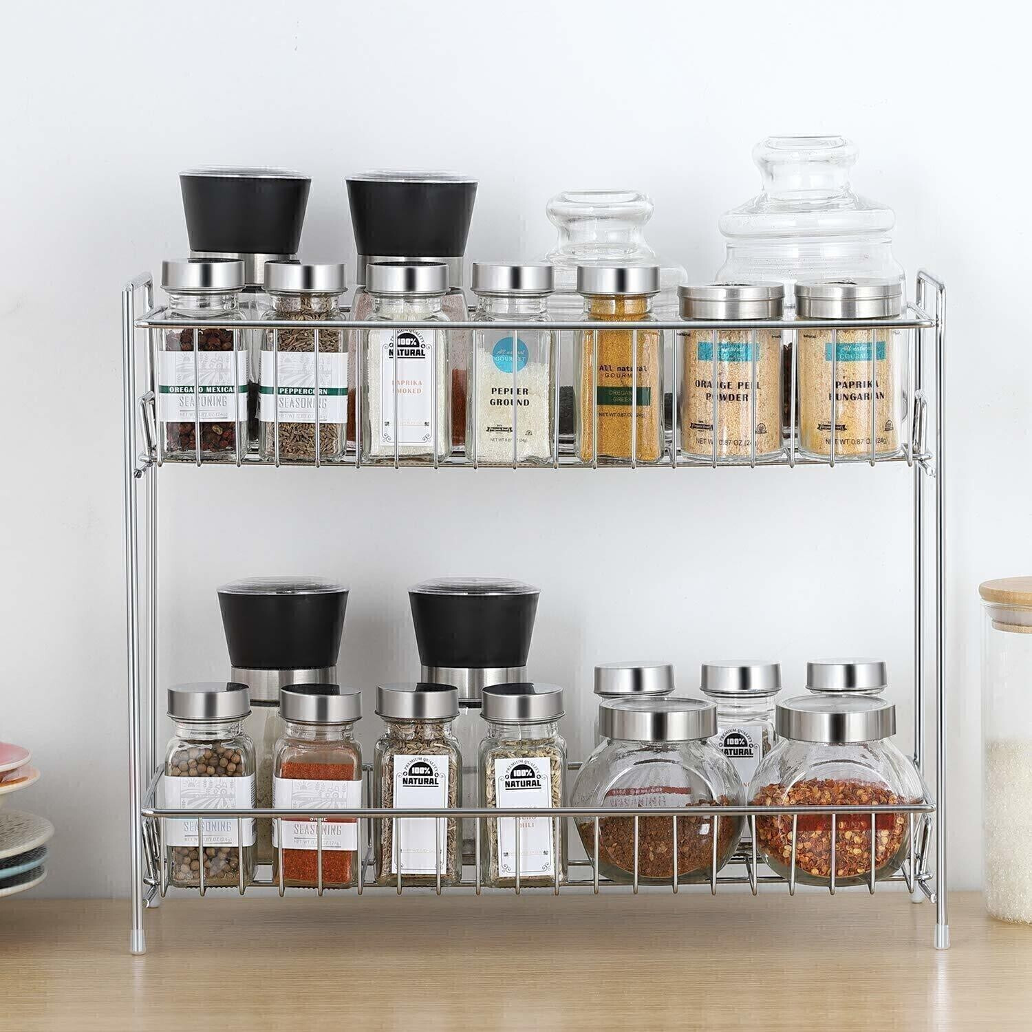 Nexus Lifestyle Stainless Steel 2-Tier Kitchen Rack/Spice Shelf/Kitche
