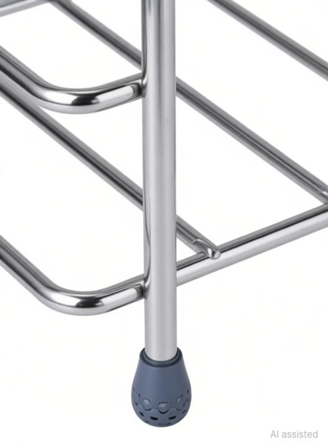 Image of GESCHIR Matka Kitchen Rack Heavy Stainless Steel Matka Stand With Plastic Tray Plant Stand Gamla Stand Steel