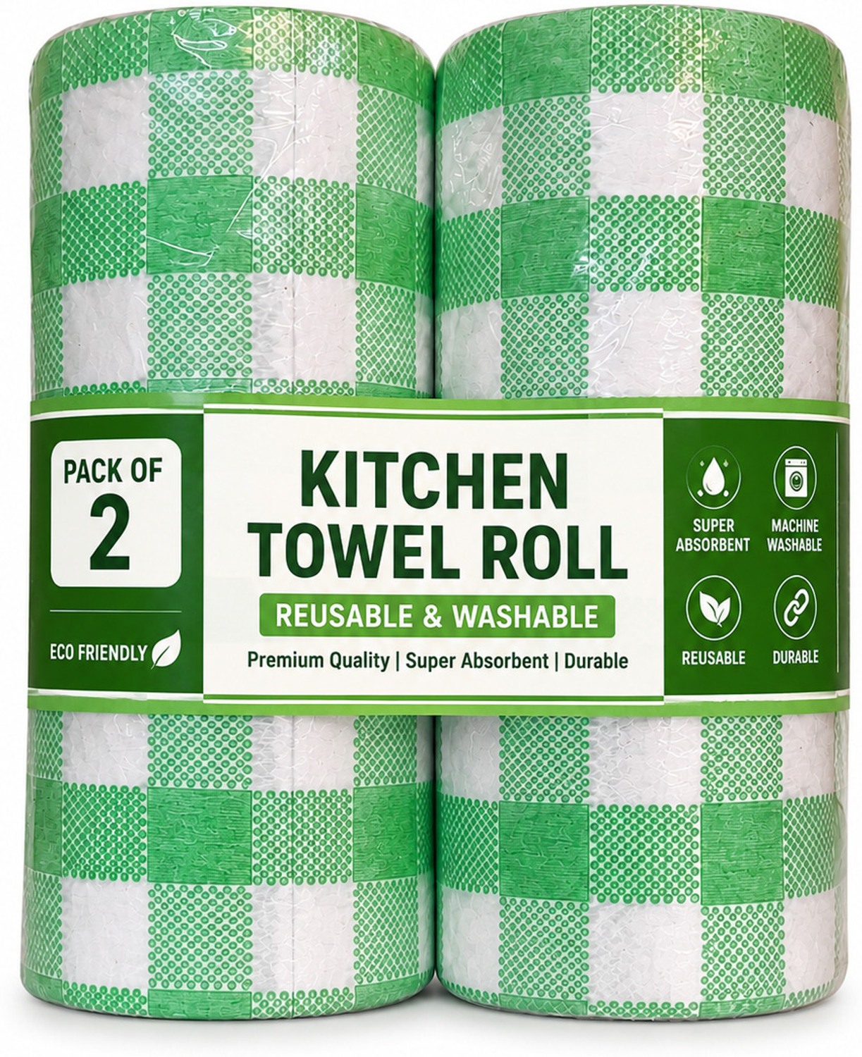 Image of Liftoff kitchen towel roll pack of 2 (1 Ply, 160 Sheets)