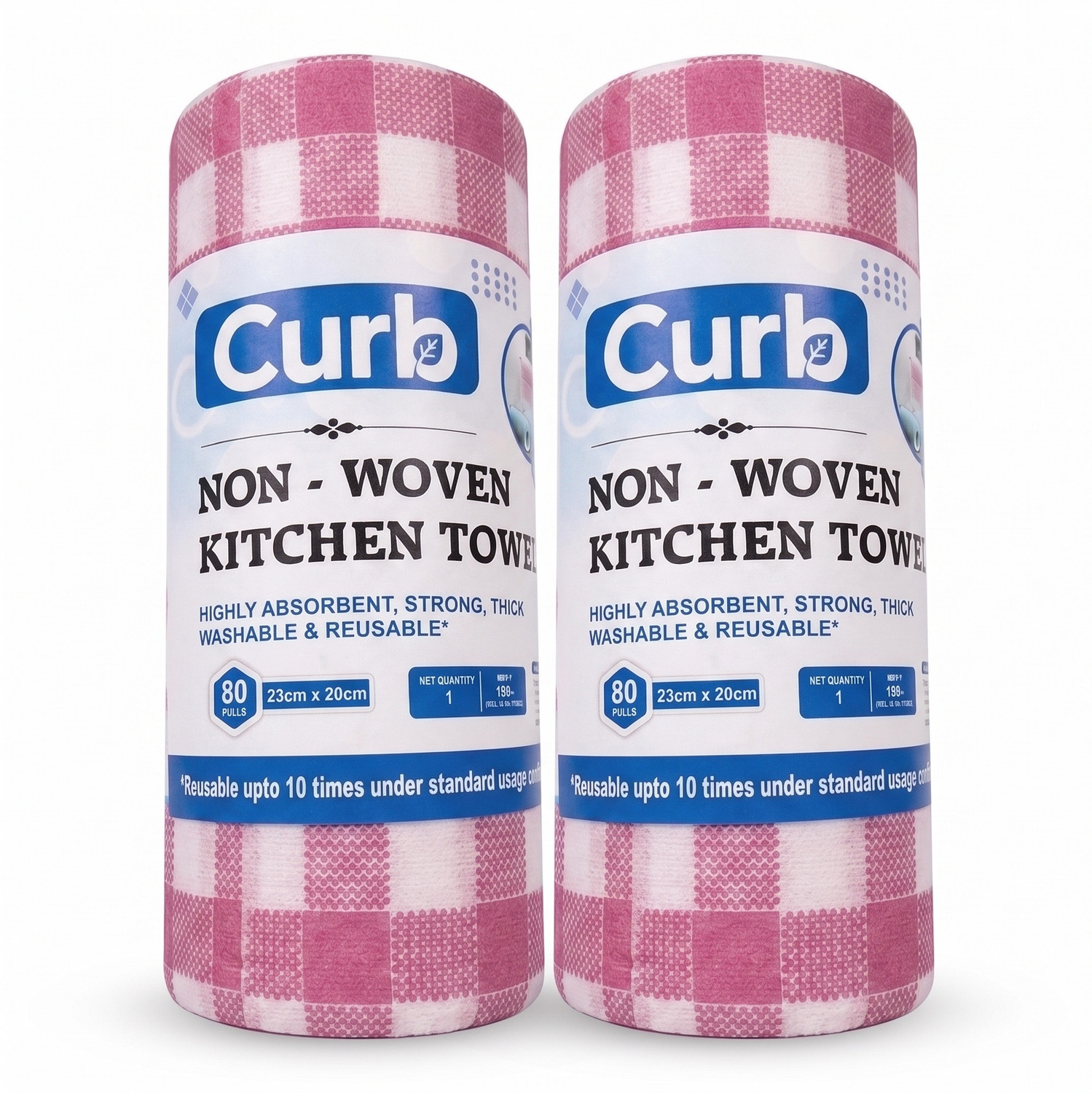 Image of Liftoff kitchen towel roll pack of 2 (1 Ply, 160 Sheets)