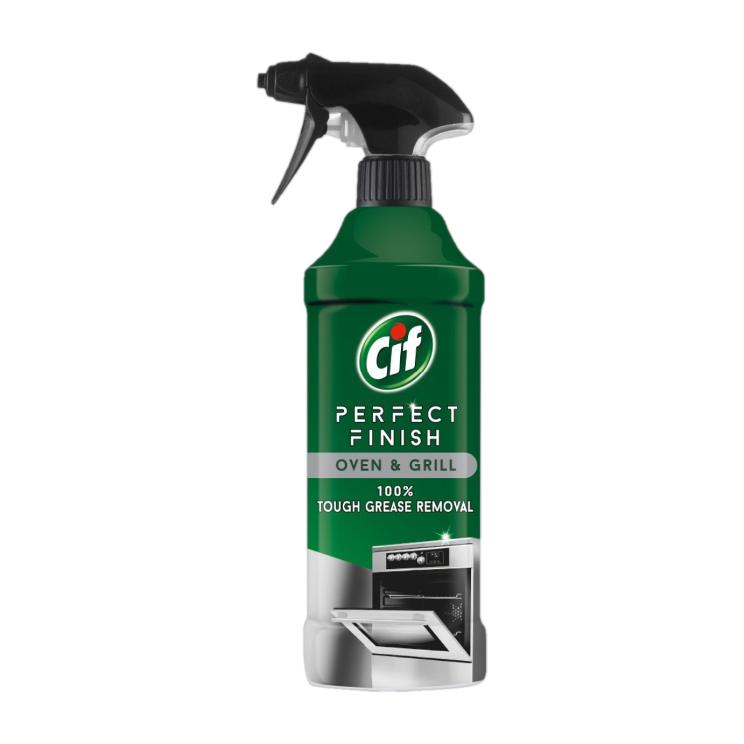 Cif Perfect Finish Oven & Grill Spray, 100% Tough Grease Removal 435ml Kitchen Cleaner