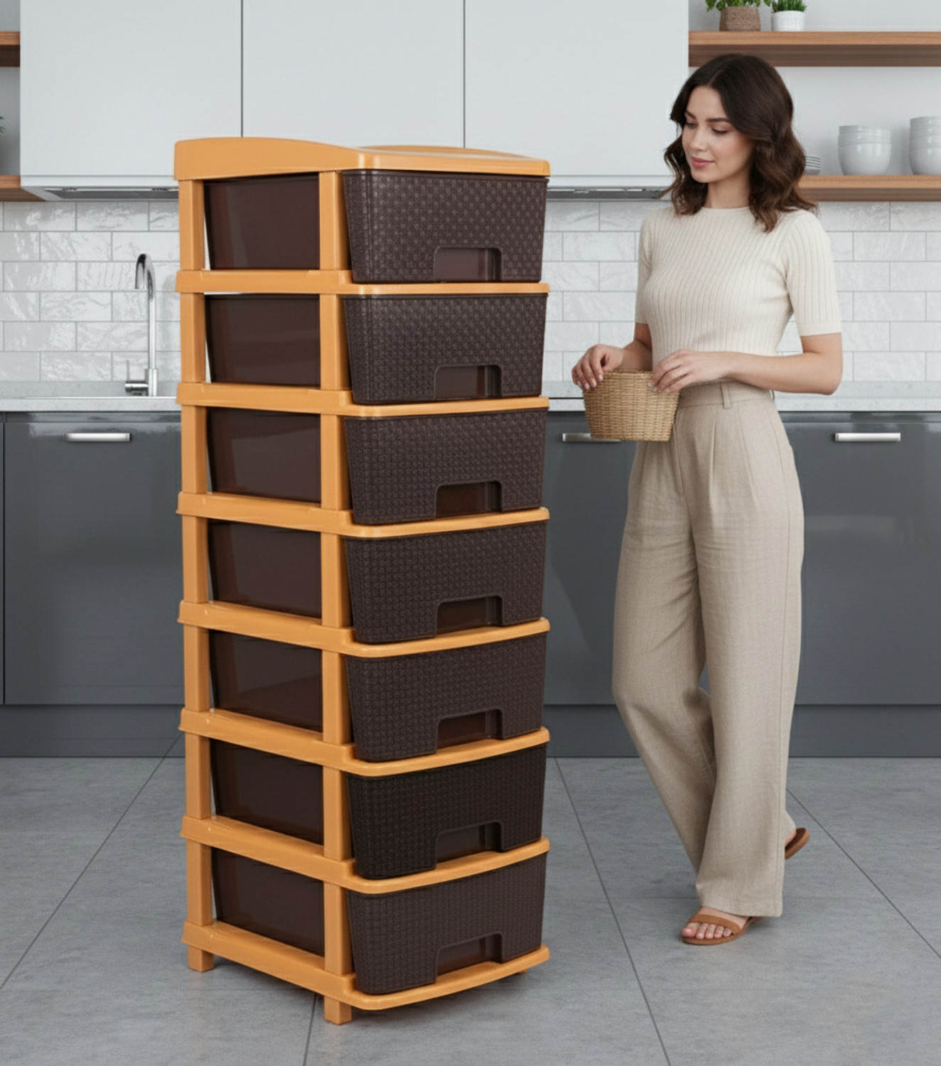 Image of Randal Shelf Organizers (White, Plastic)