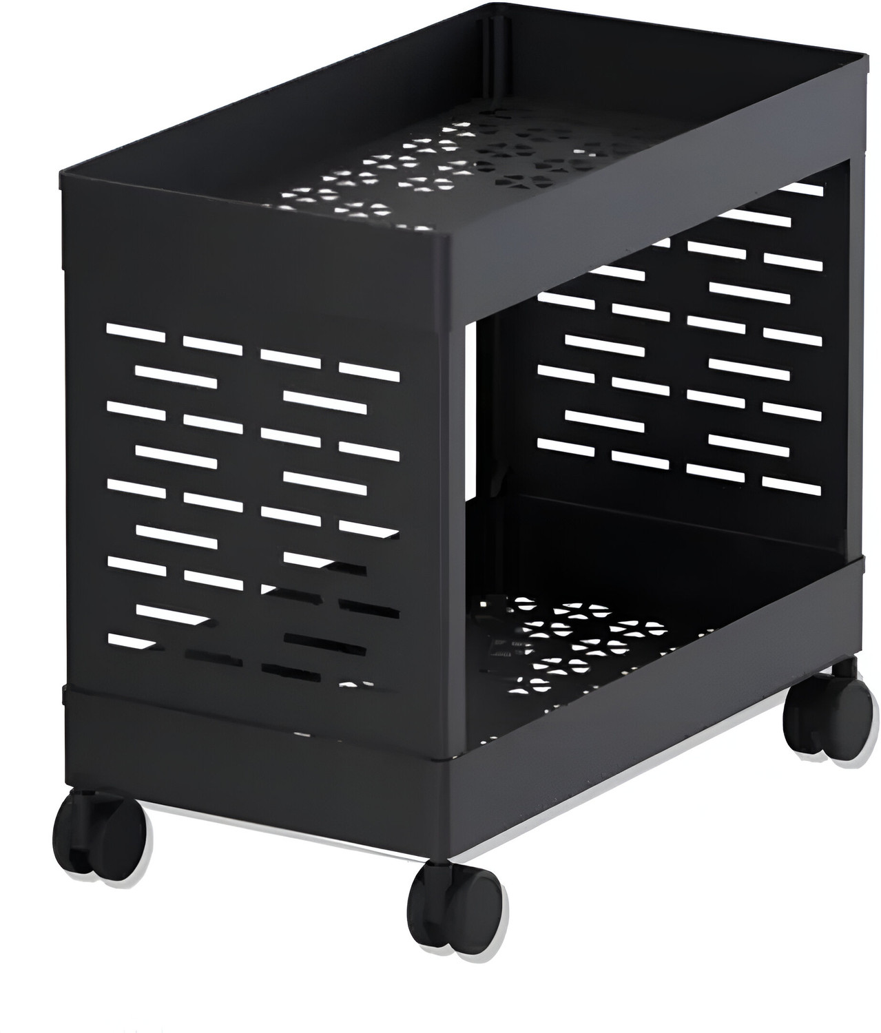 Image of BRANTOX 4 Tier Slim Multipurpose Storage Rack Trolley Plastic Storage Rack For Kitchen Plastic Kitchen Trolley (DIY(Do-It-Yourself))