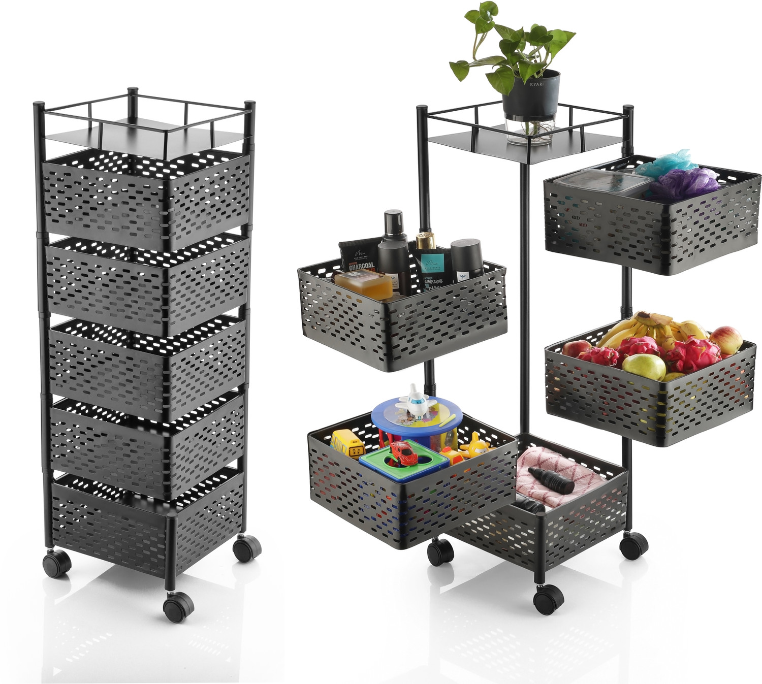 ADMIN INDUSTRIES Fruits/Vegetables Kitchen Rack Steel