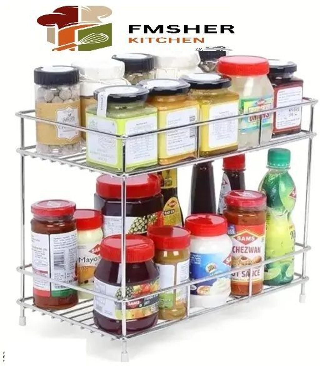 Image of VR High Grade Metal Universal Microwave Oven Fix Stand for Kitchen Platform-Floor Iron Kitchen Trolley (Pre-assembled)