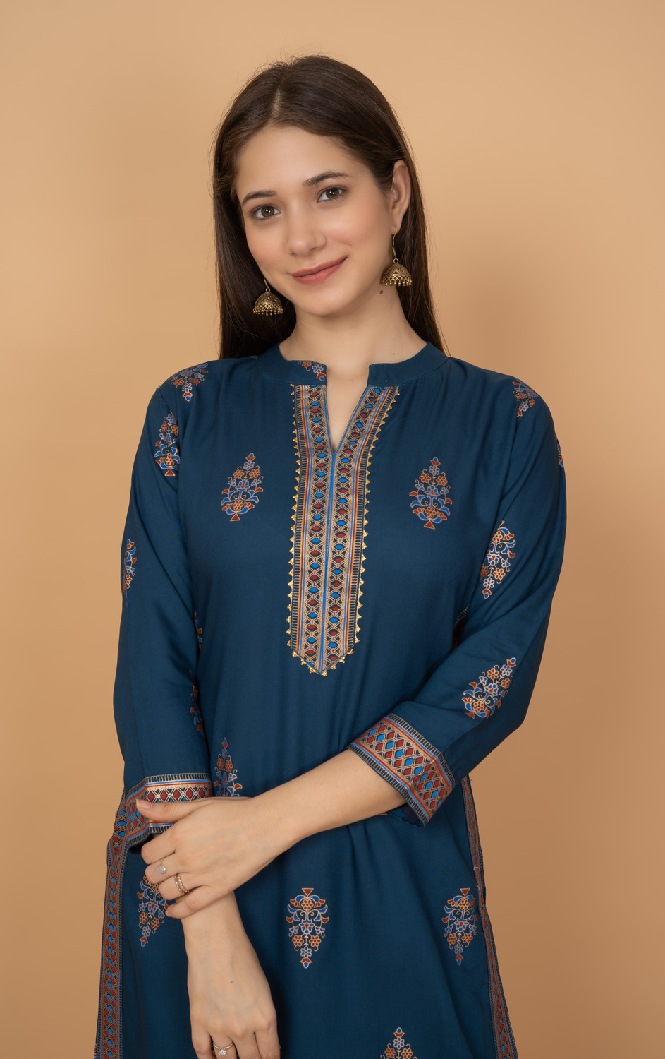 Image of Annsh Apparel Women Printed Straight Kurta