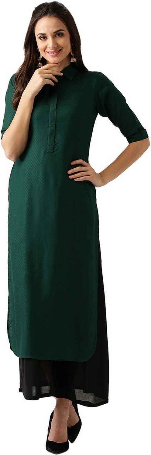 Image of LIBAS Women Abstract Pathani Kurta