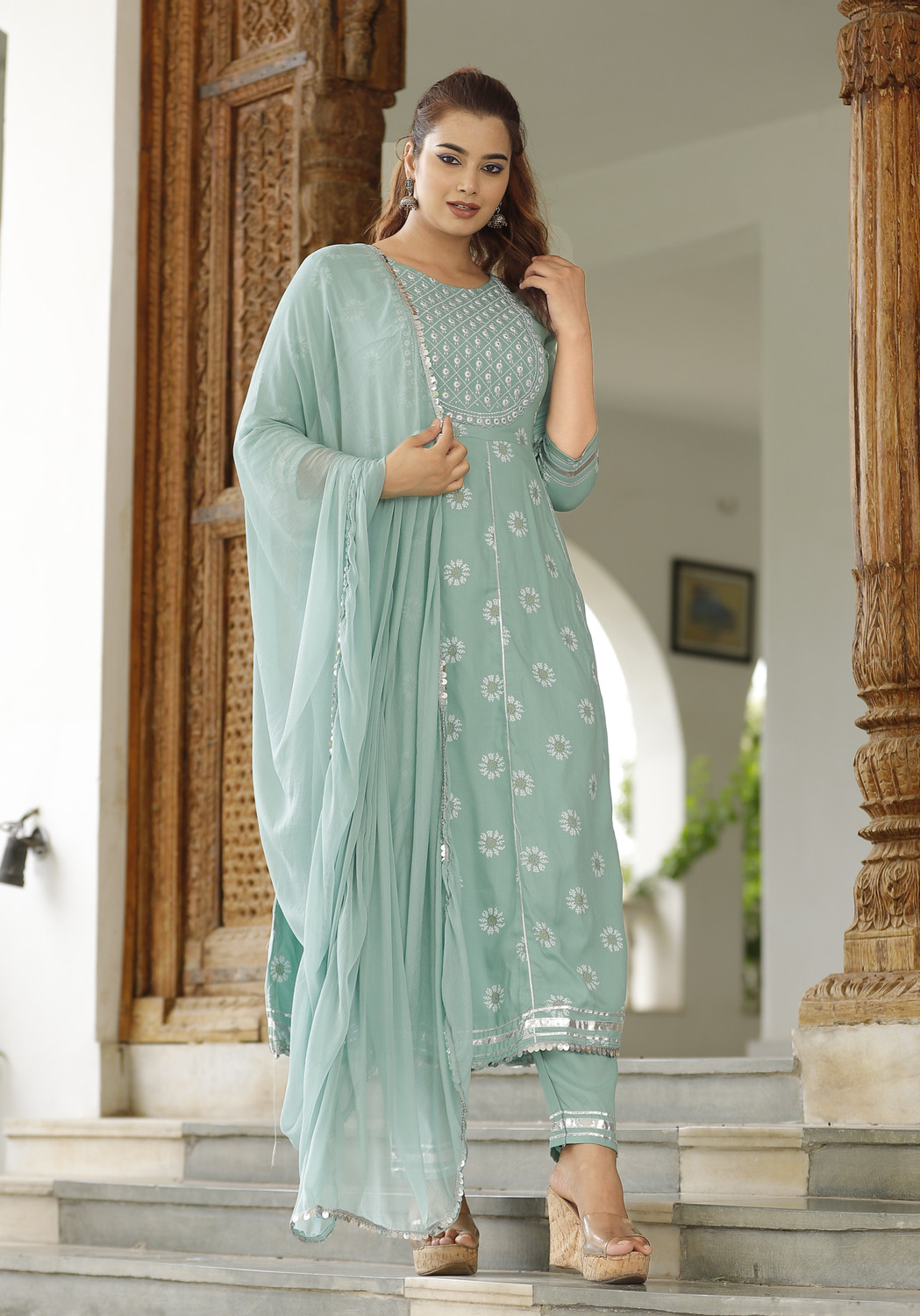 Adhira Hub Women Kurta Pant Dupatta Set Price History