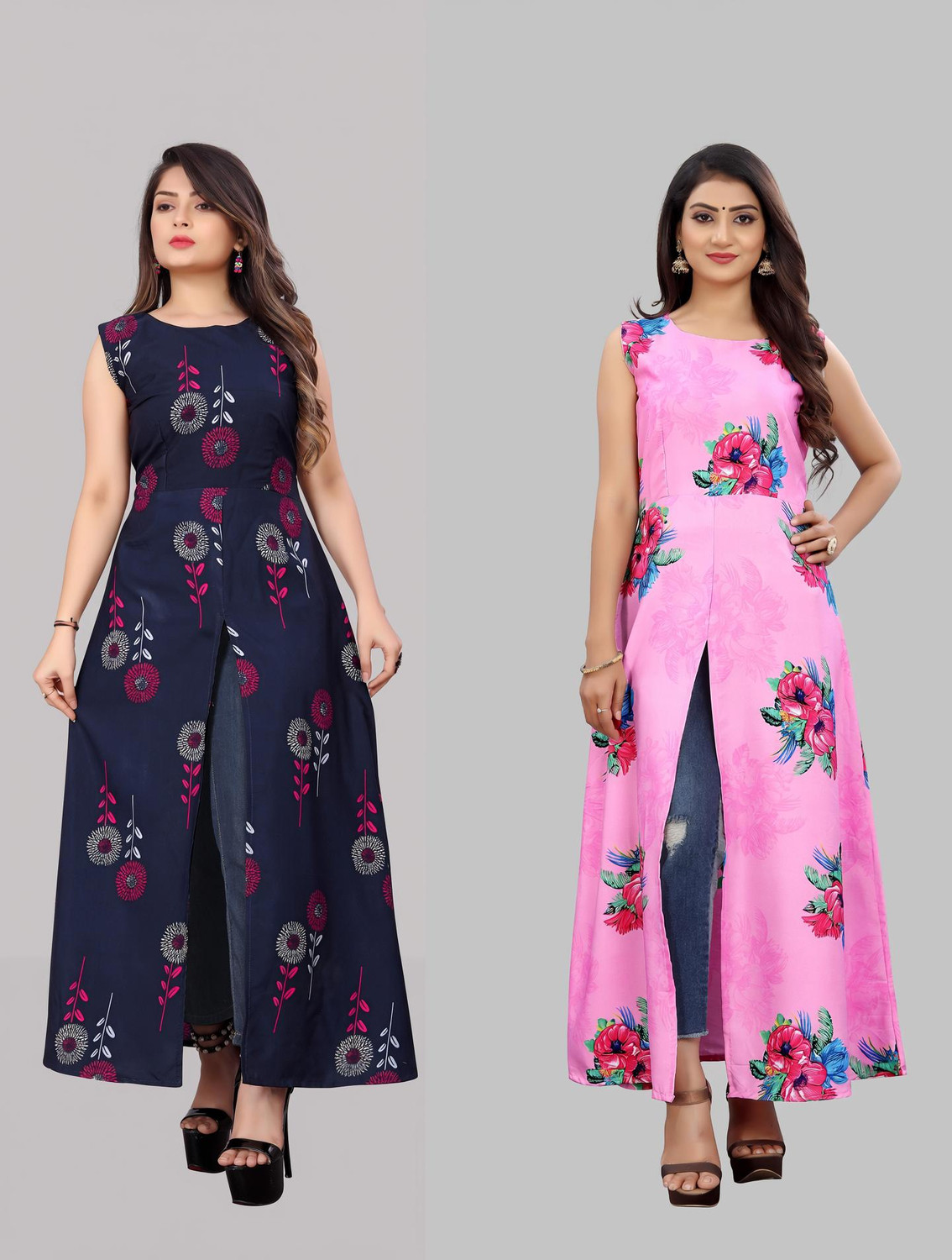 Image of Modli 20 Fashion Women A-line Blue, White, Dark Blue, Pink Knee Length Dress