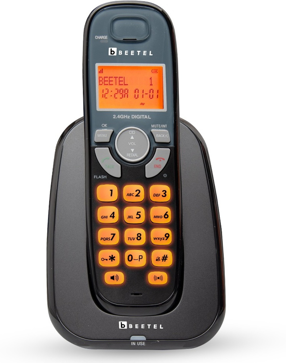 Beetel X70 Cordless Landline Phone  (Black)