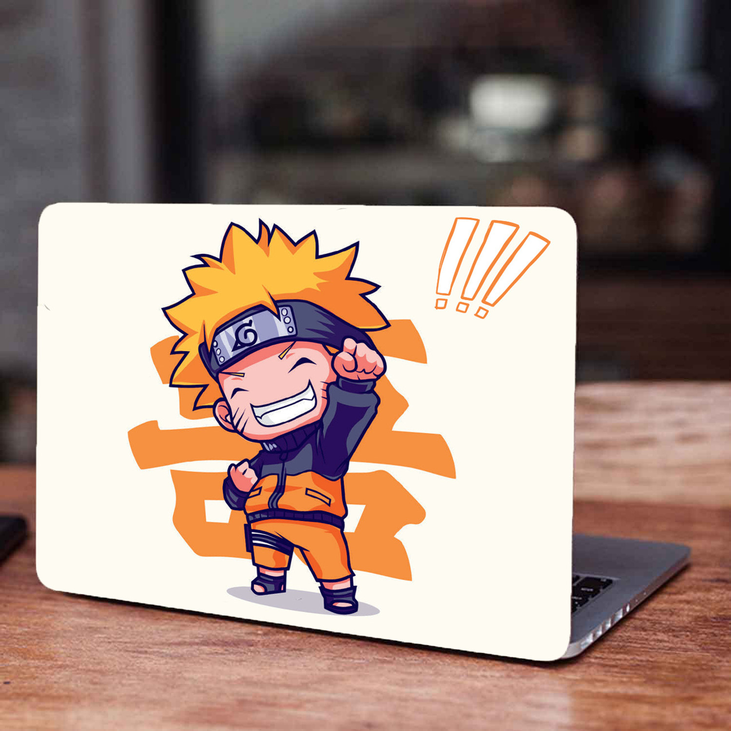 Image of Replix Naruto Anime Vinyl Laptop Skin with Free Sticker Compatible for All Laptops Vinyl Reusable Laptop Skin Compatible for 15.6 inch