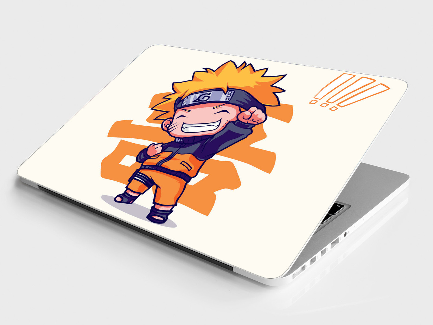 Image of Replix Naruto Anime Vinyl Laptop Skin with Free Sticker Compatible for All Laptops Vinyl Reusable Laptop Skin Compatible for 15.6 inch