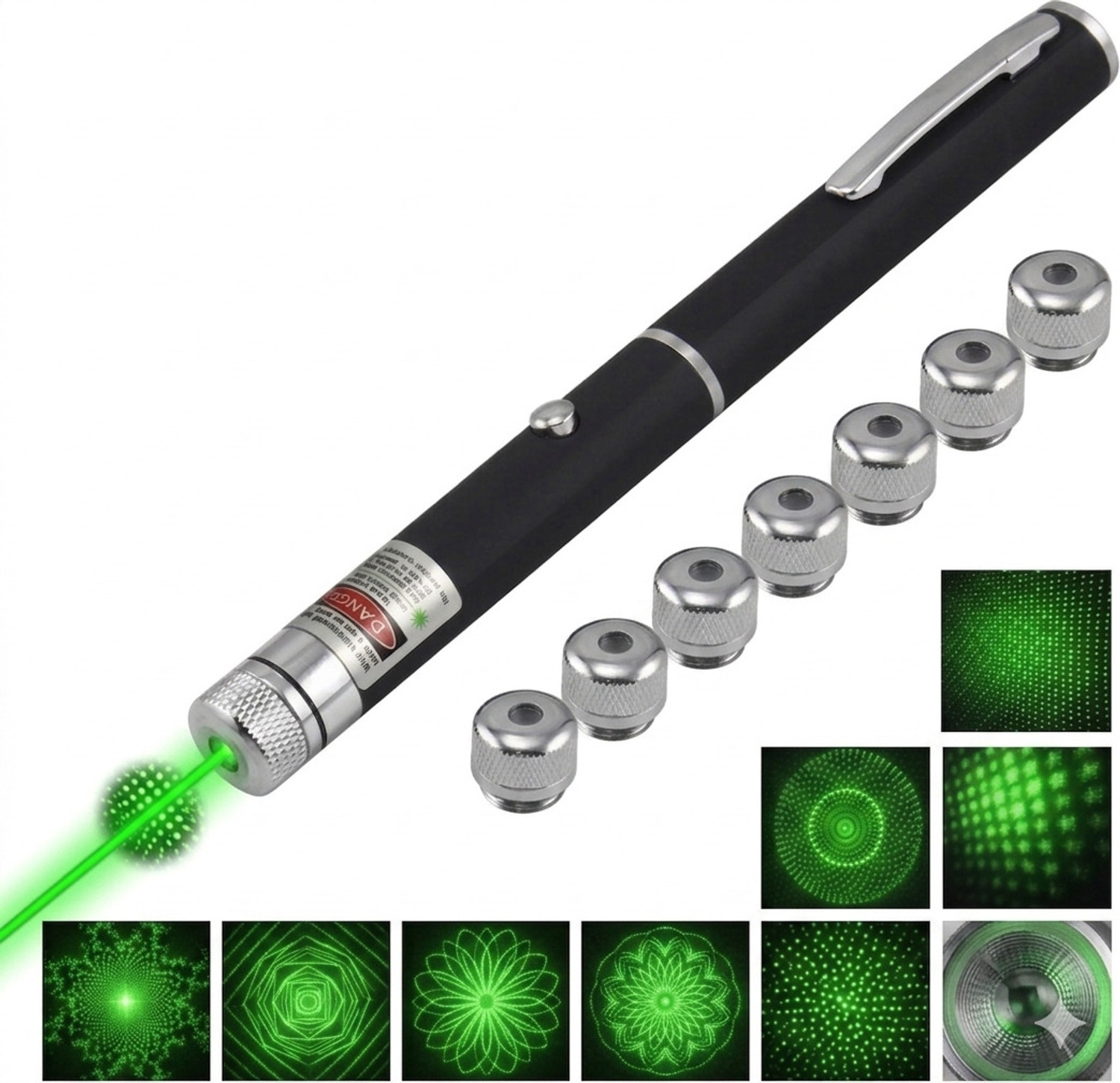 Image of MOOZMOB Long Range Green Laser Pointer Light for Presentation Kids and Pets Play (1000 nm, Green)