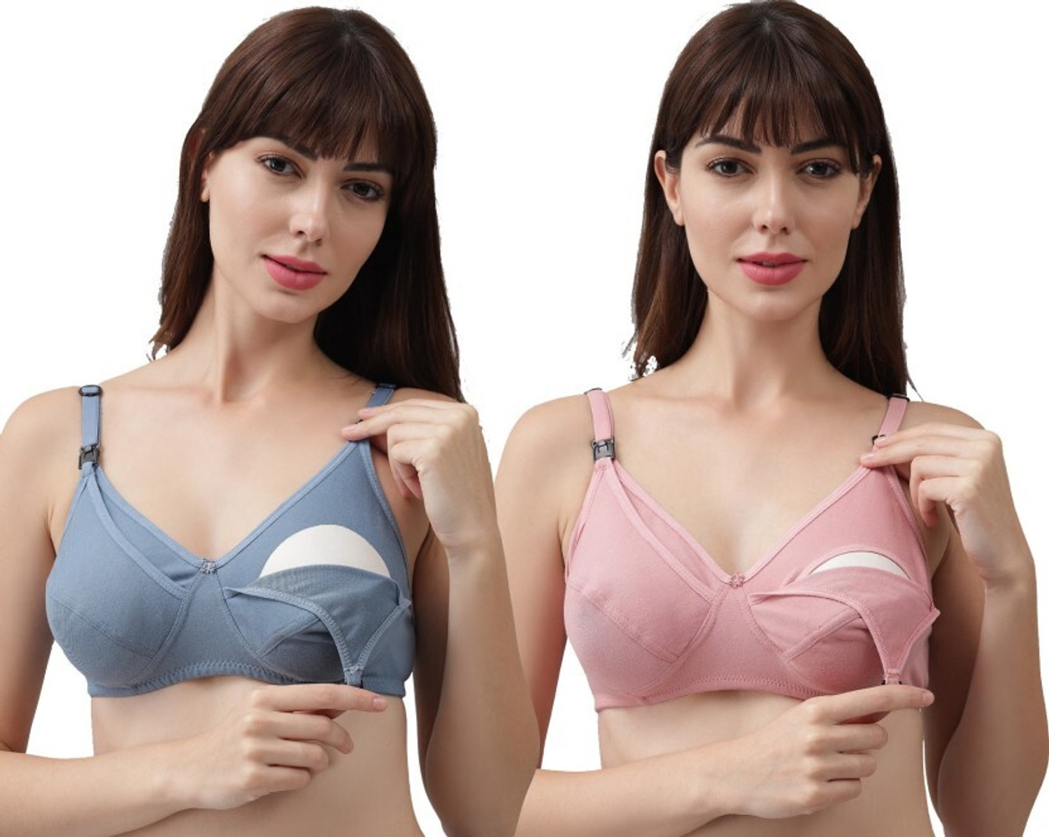 Image of ESOROUCHA Bra & Panty Set Solid Multicolor Lingerie Set