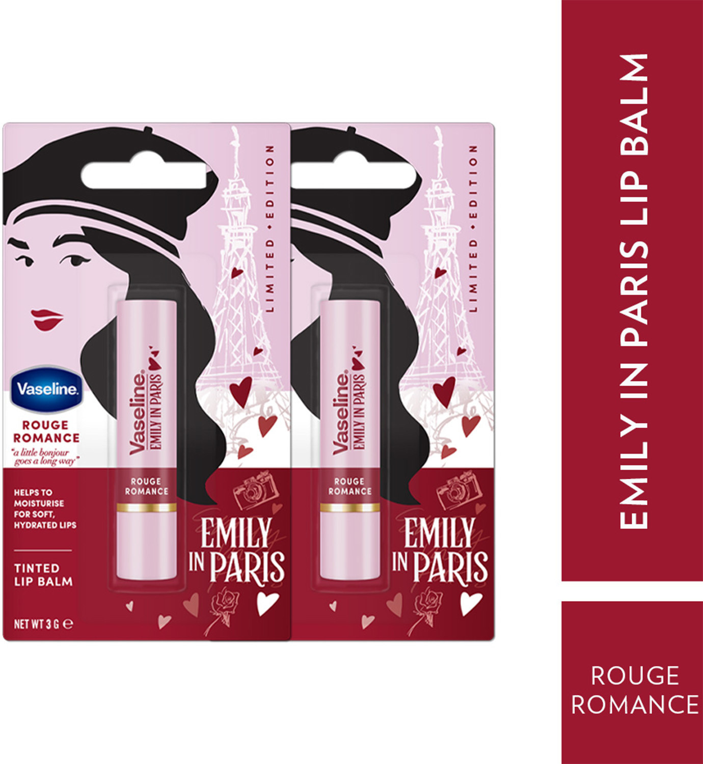 Image of Vaseline Imported Lip Balm Tinted Rosy Rosy (Pack of: 1, 10 g)