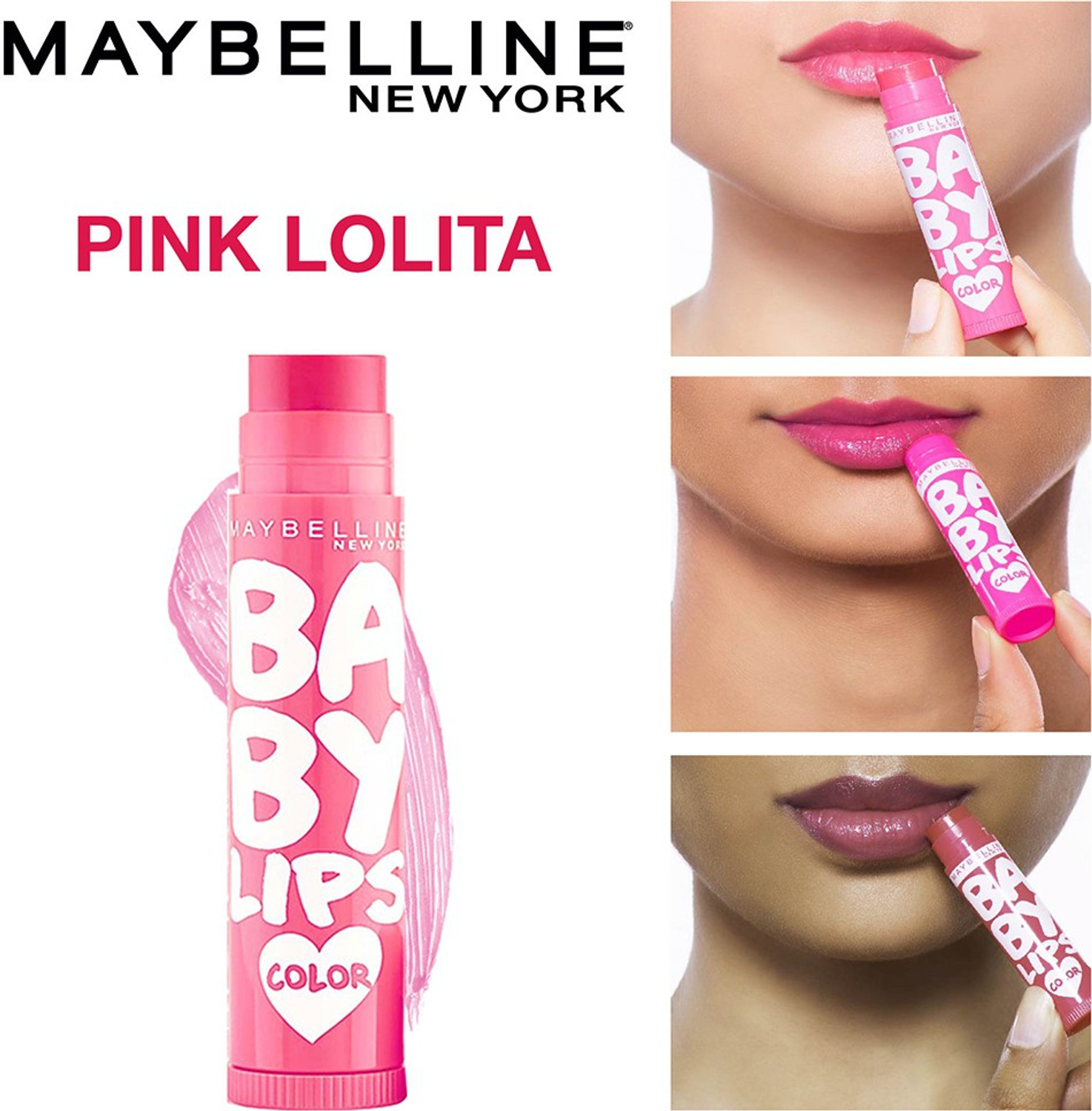 Image of MAYBELLINE NEW YORK Baby Lips Tinted Lip Balm Pink Lolita