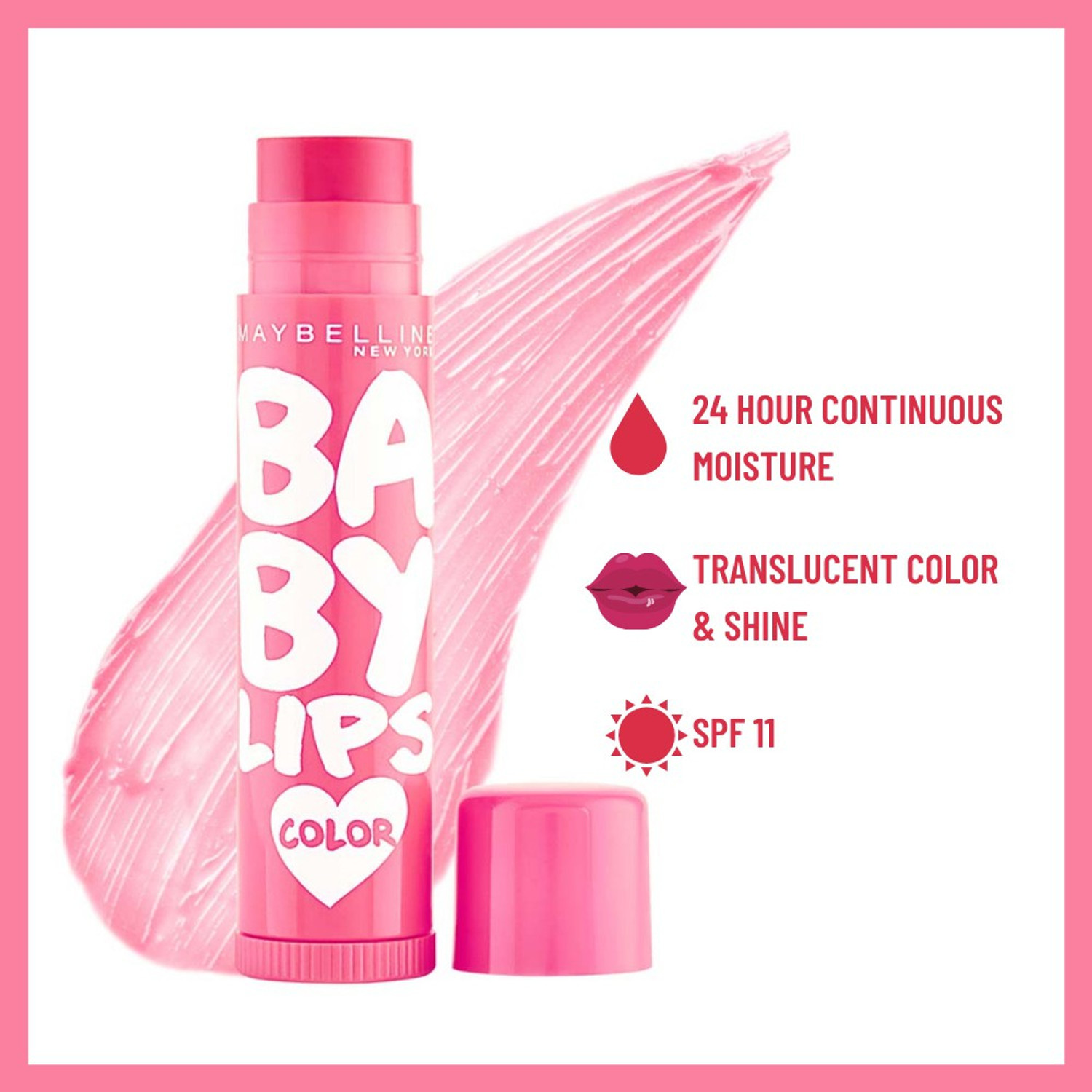 Image of MAYBELLINE NEW YORK Baby Lips Tinted Lip Balm Pink Lolita