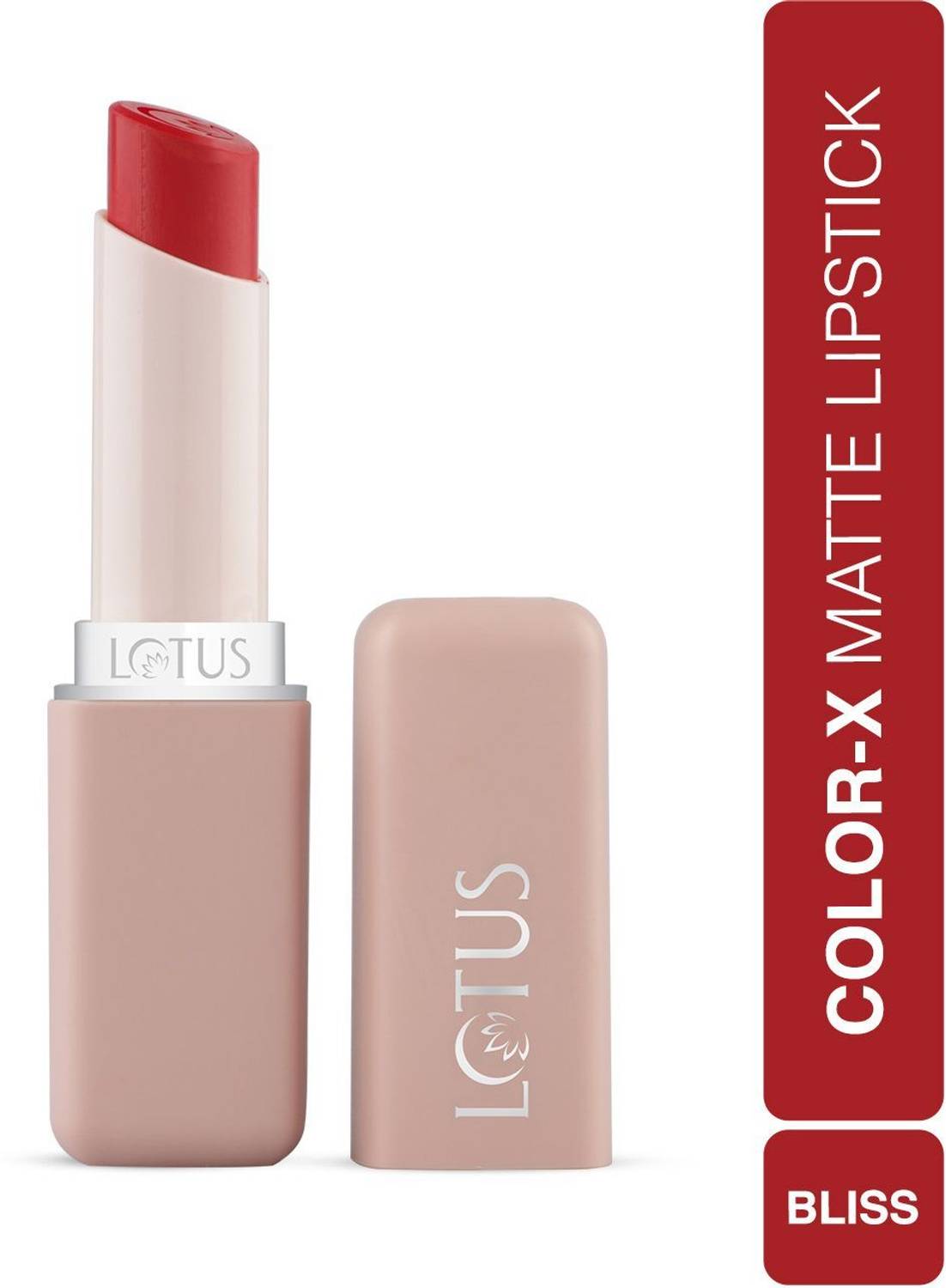 LOTUS MAKE - UP Color X Matte Lipstick Bliss-13, Long-Lasting, Bold , Highly Pigmented