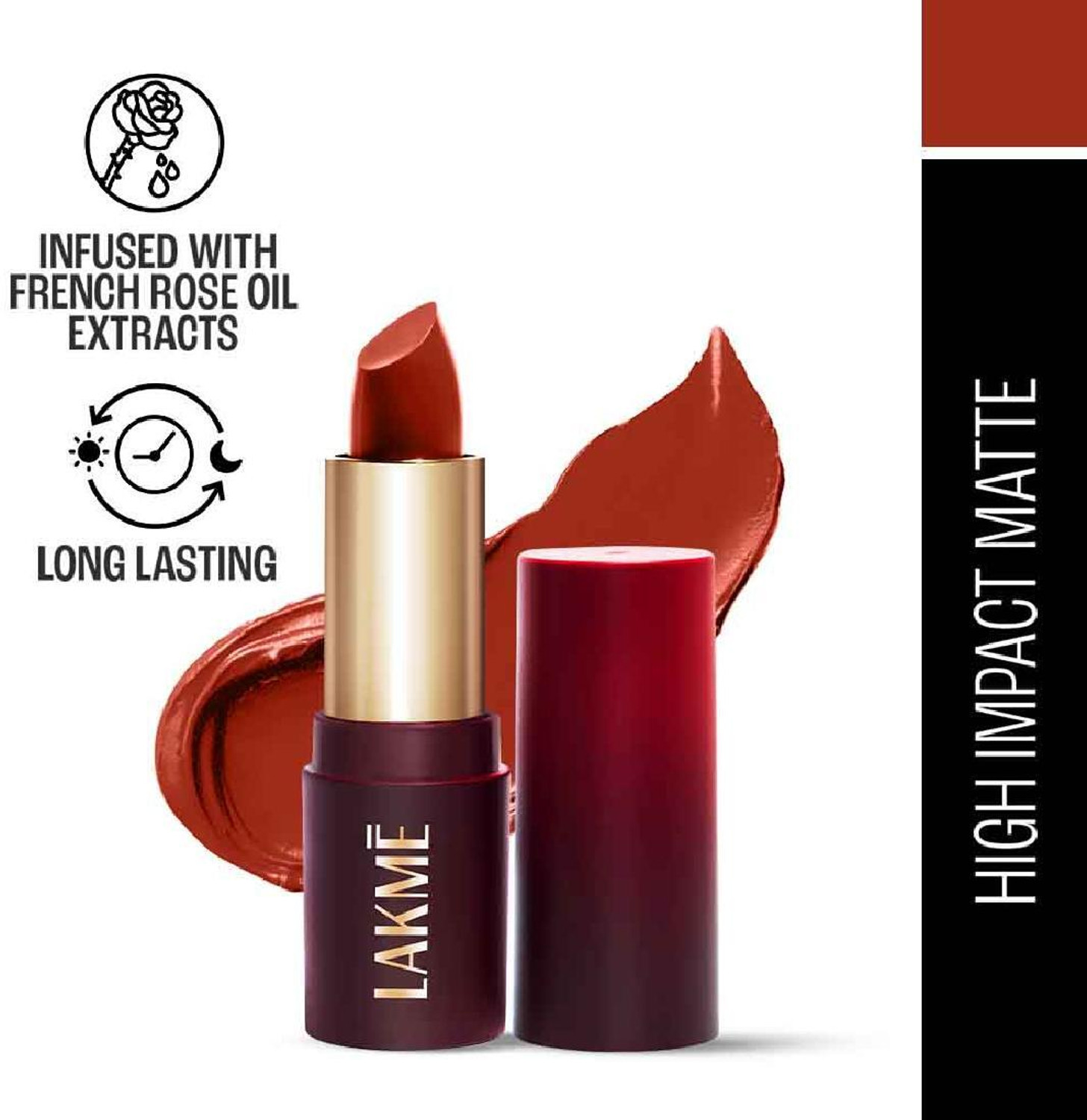 Lakmé Cushion Matte Lipstick  (Red Ruby, 4.5 g)